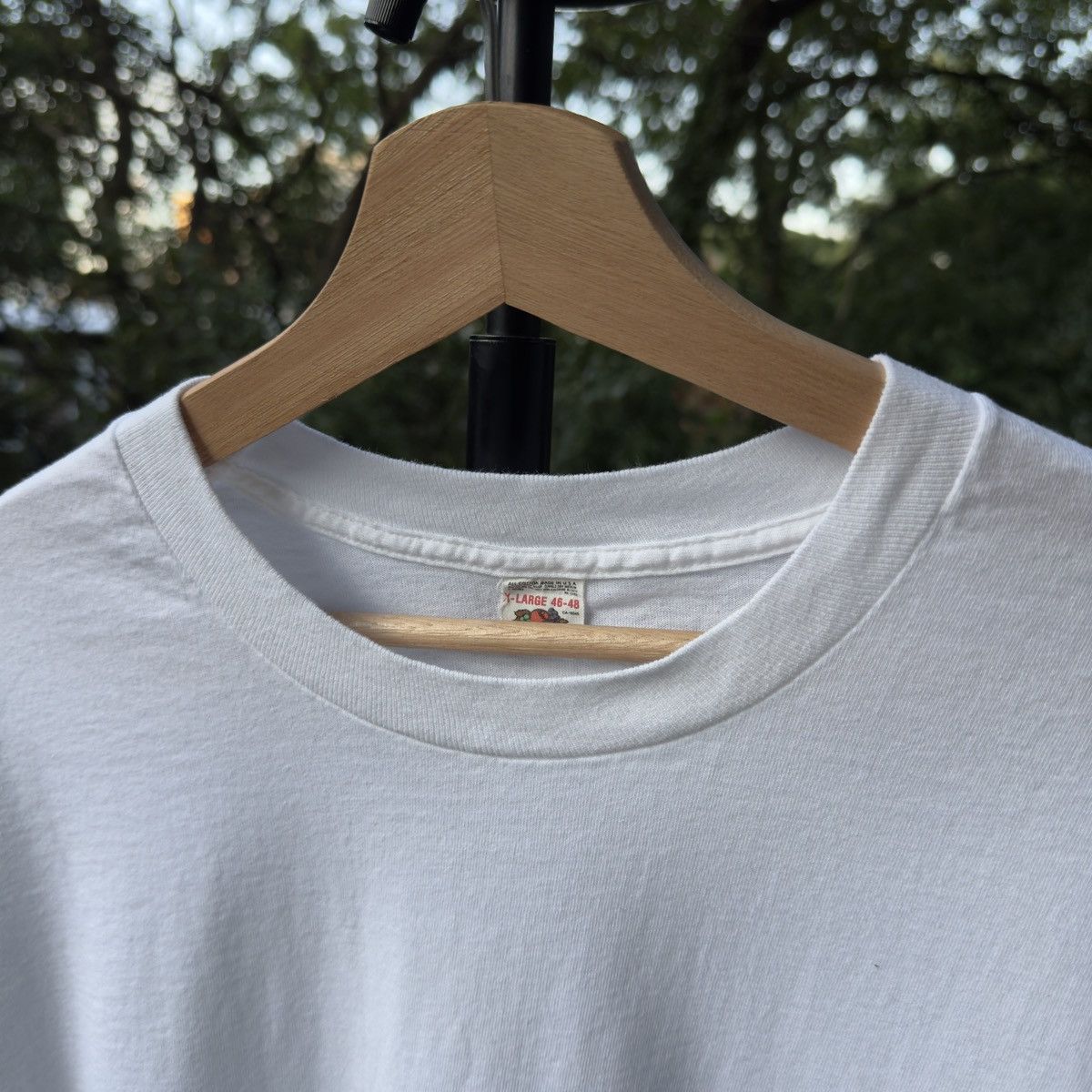 Vintage 80s Blank White Paper Thin Shirt ERD Grunge Thrashed Faded Size US XL / EU 56 / 4 - 2 Thumbnail