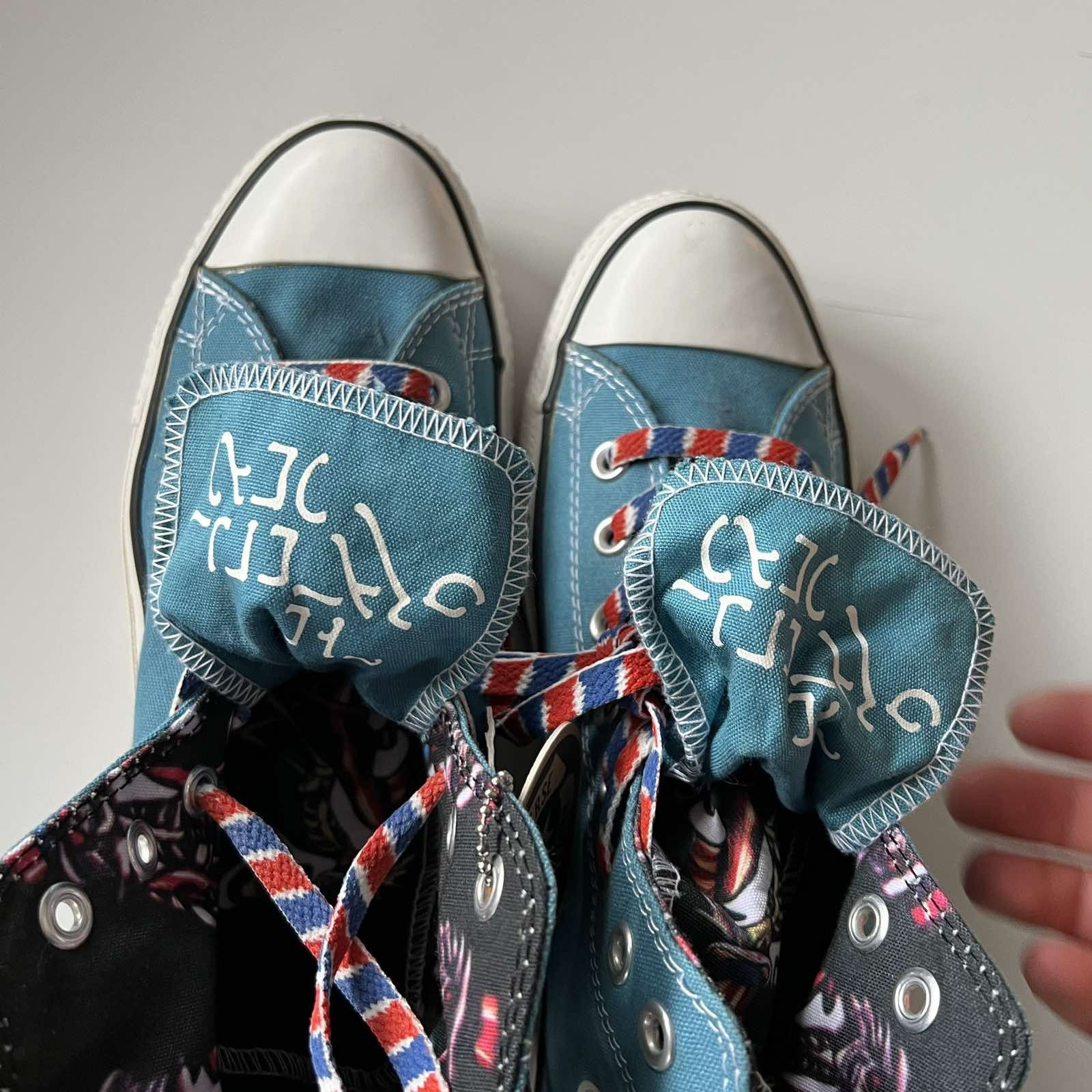 Band Tees RARE 2007 CONVERSE X GRATEFUL DEAD COLLECTION Sneakers SZ 43 Size US 9.5 / EU 42-43 - 5 Thumbnail