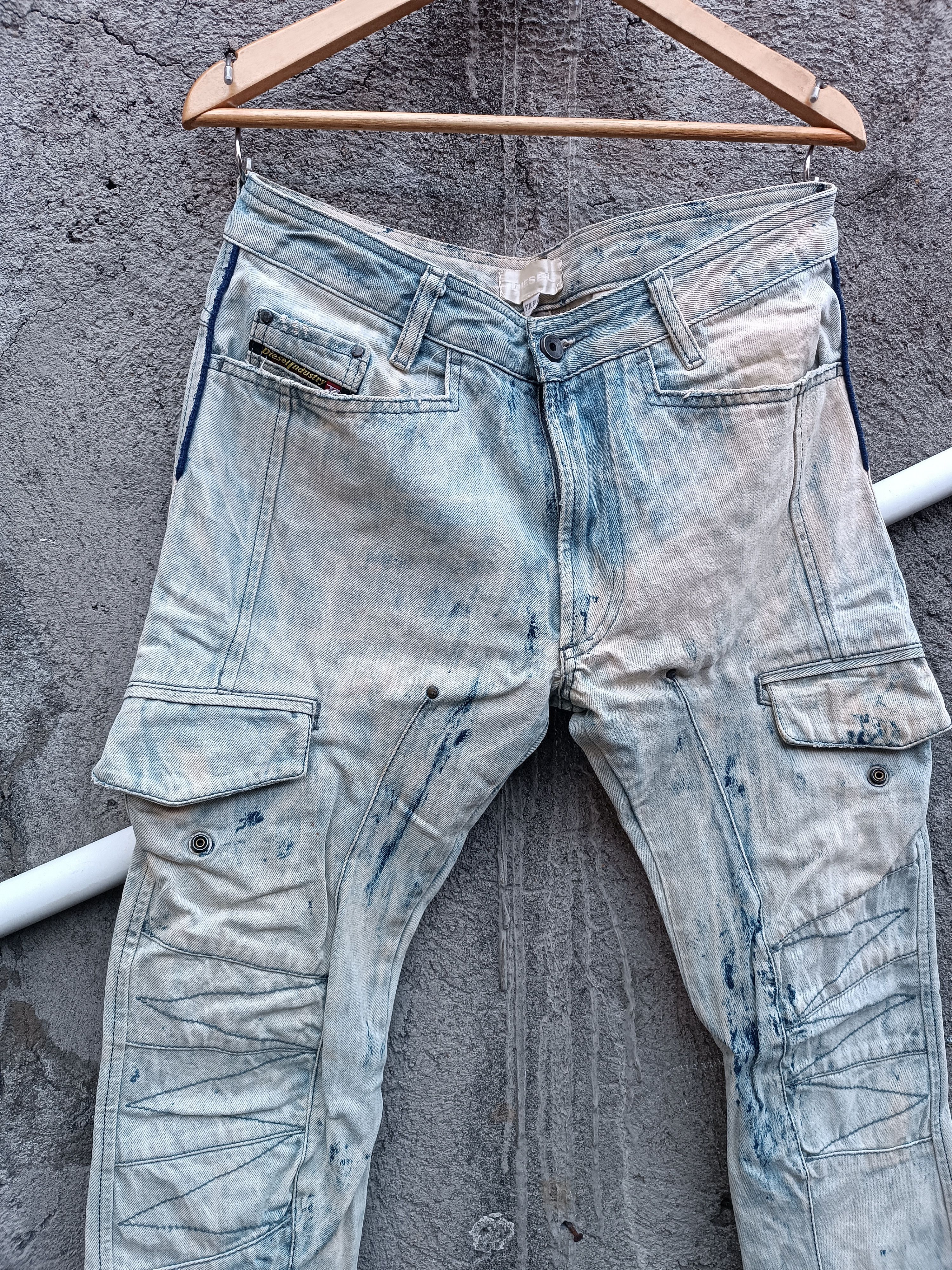 Diesel Vintage Diesel Acid Wash Biker Slim Fit jeans Size US 30 / EU 46 - 5 Thumbnail