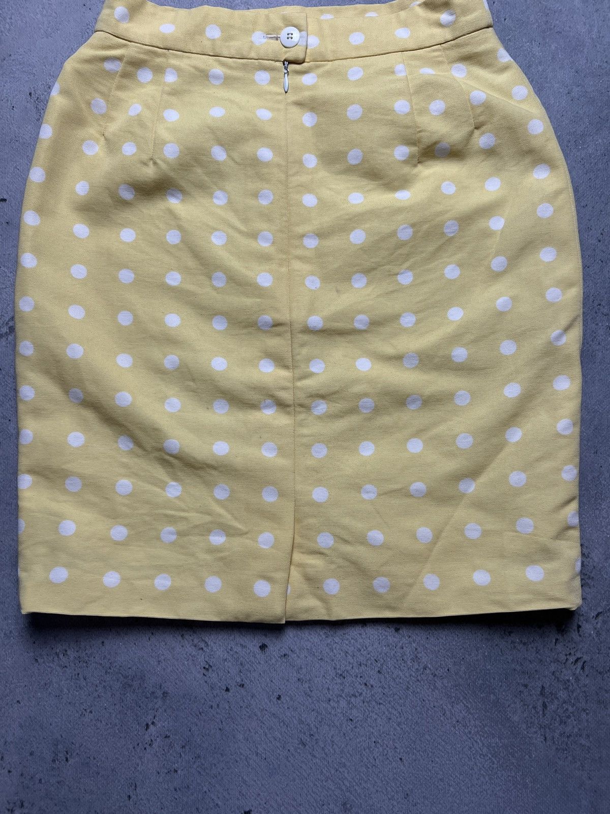 Escada Vintage Polka dot Pencil skirt Escada 90s 80s Rare Size 26" / US 2 / IT 38 - 9 Thumbnail