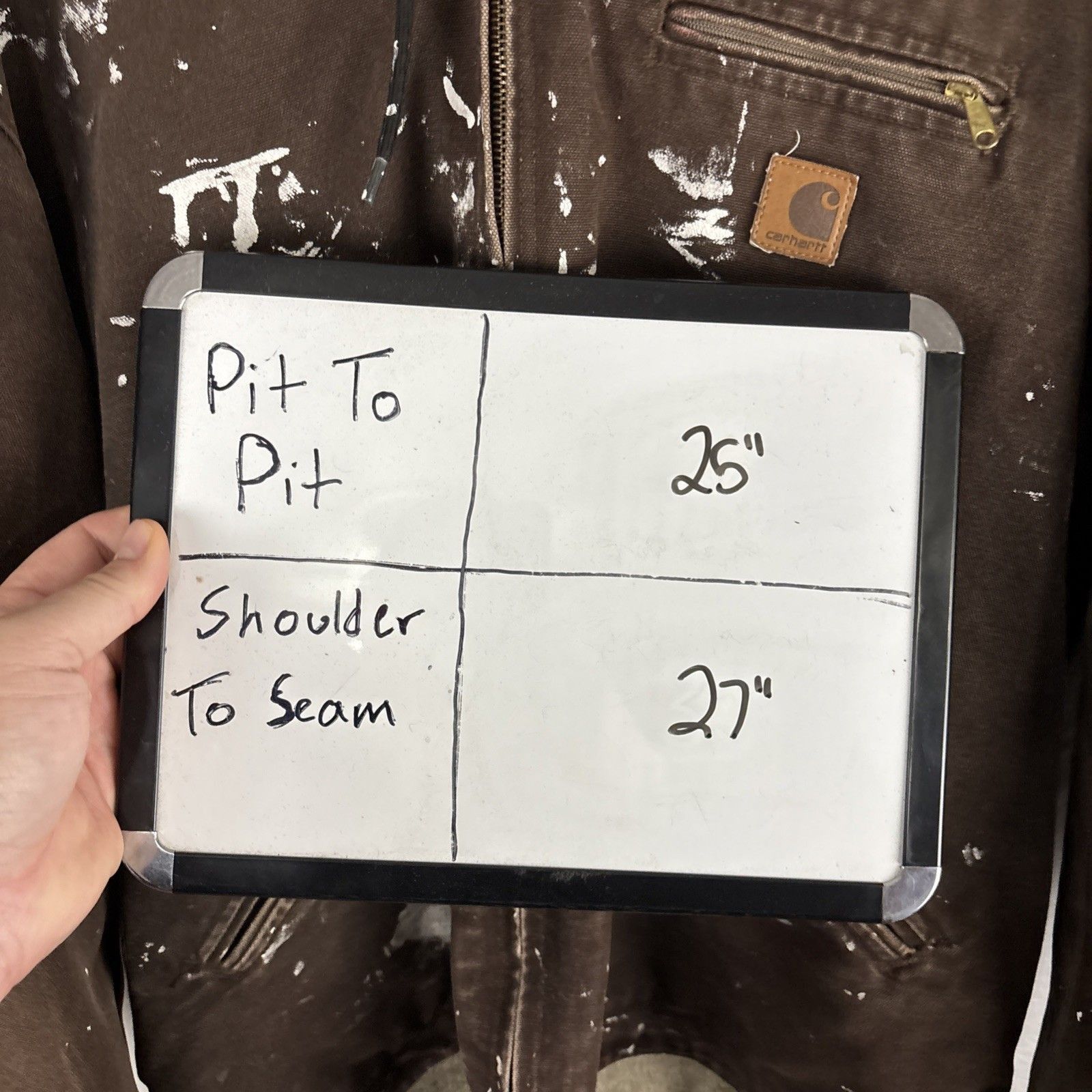 Carhartt Carhartt J141 DKB Brown Sherpa Lined Jacket Coat Size US XL / EU 56 / 4 - 7 Thumbnail