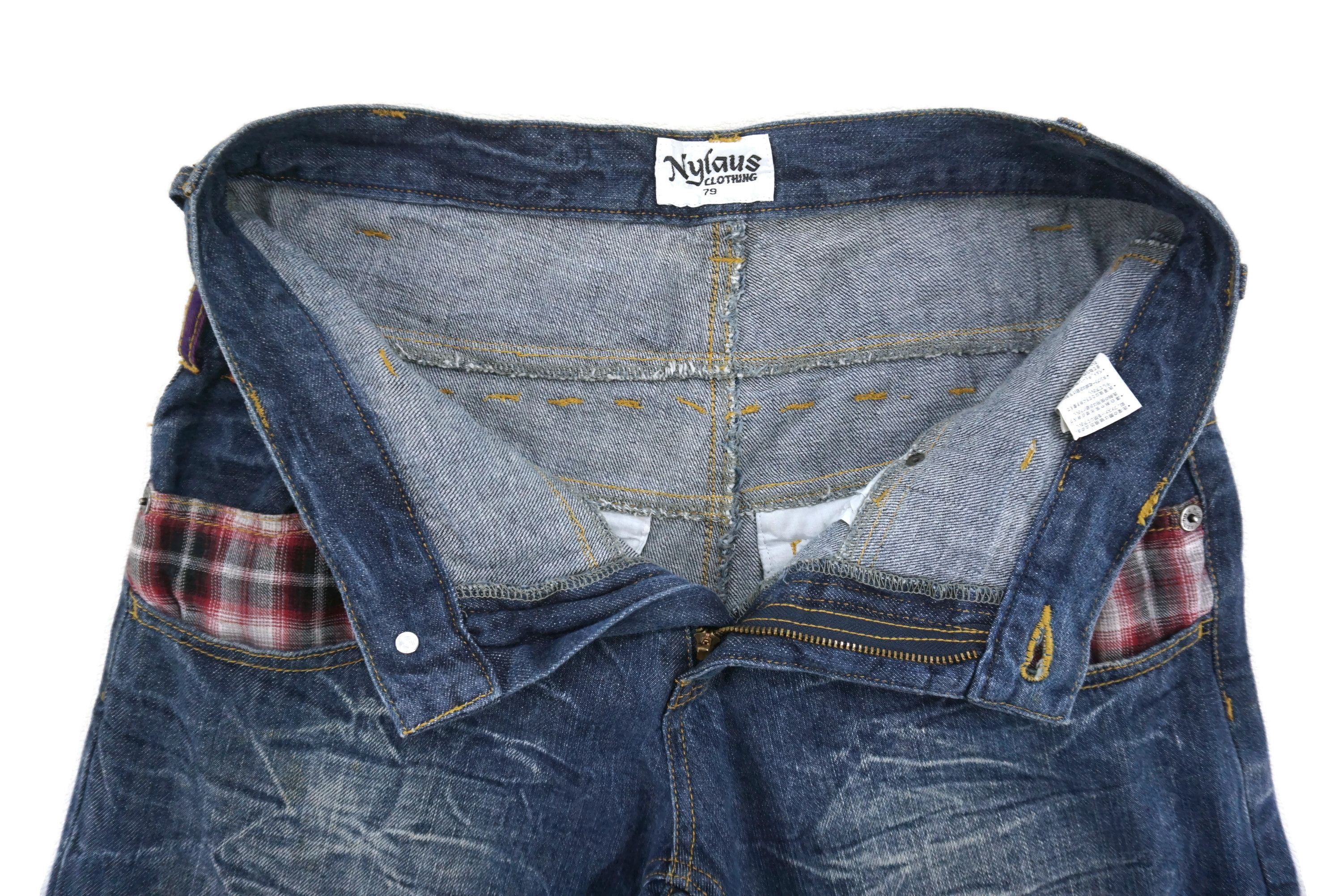 Japanese Brand Nylaus Jeans Size W31xL24.5 Double Waist Cropped Jorts Denim Size US 31 - 9 Thumbnail