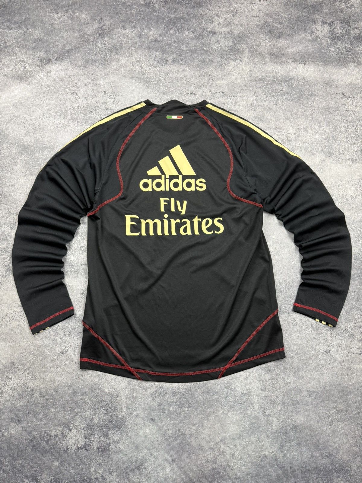 Adidas Vintage Adidas AC Milan Training Top Long Sleeve Jersey Size US L / EU 52-54 / 3 - 2 Thumbnail