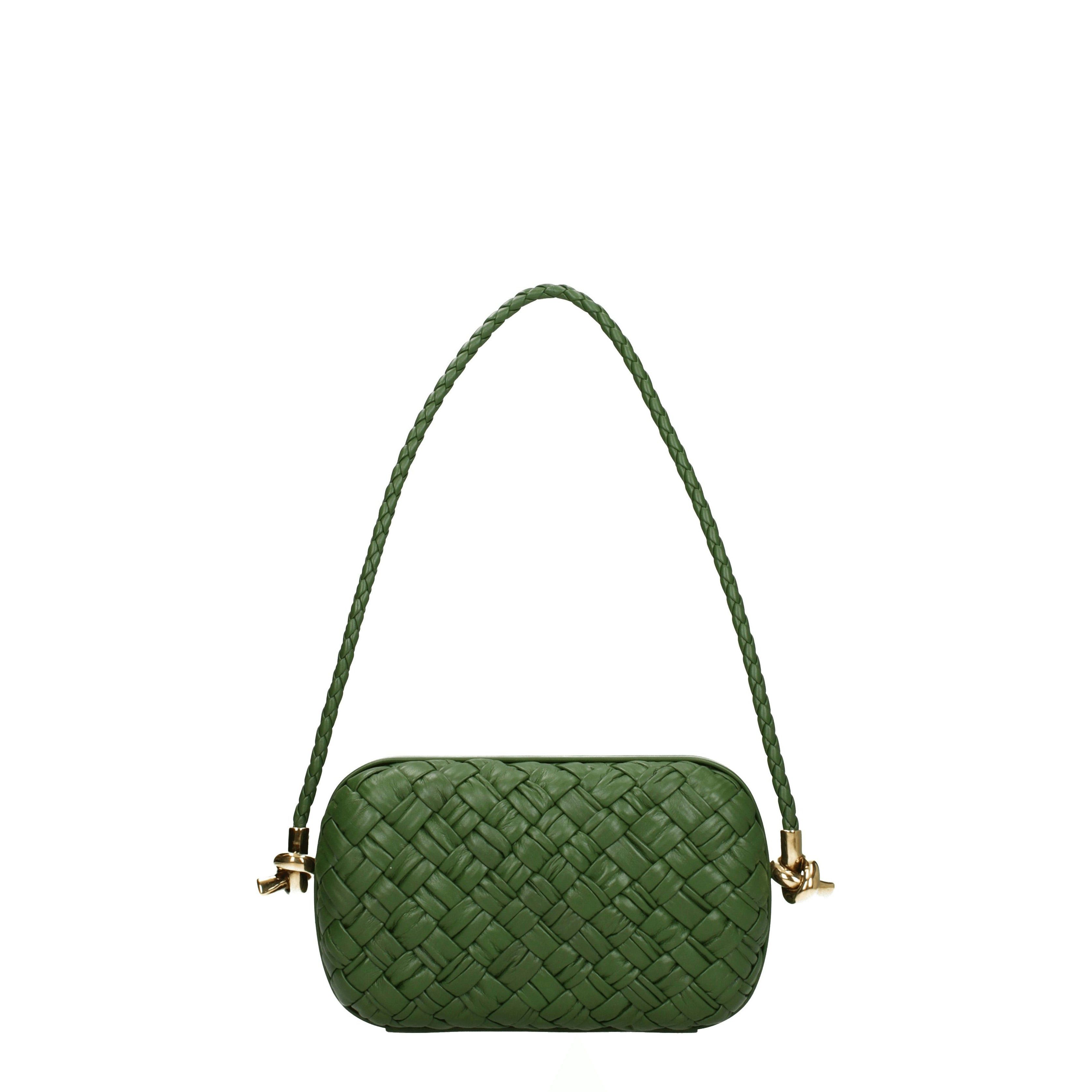 Bottega Veneta Shoulder Bag In Leather in White, Women's
