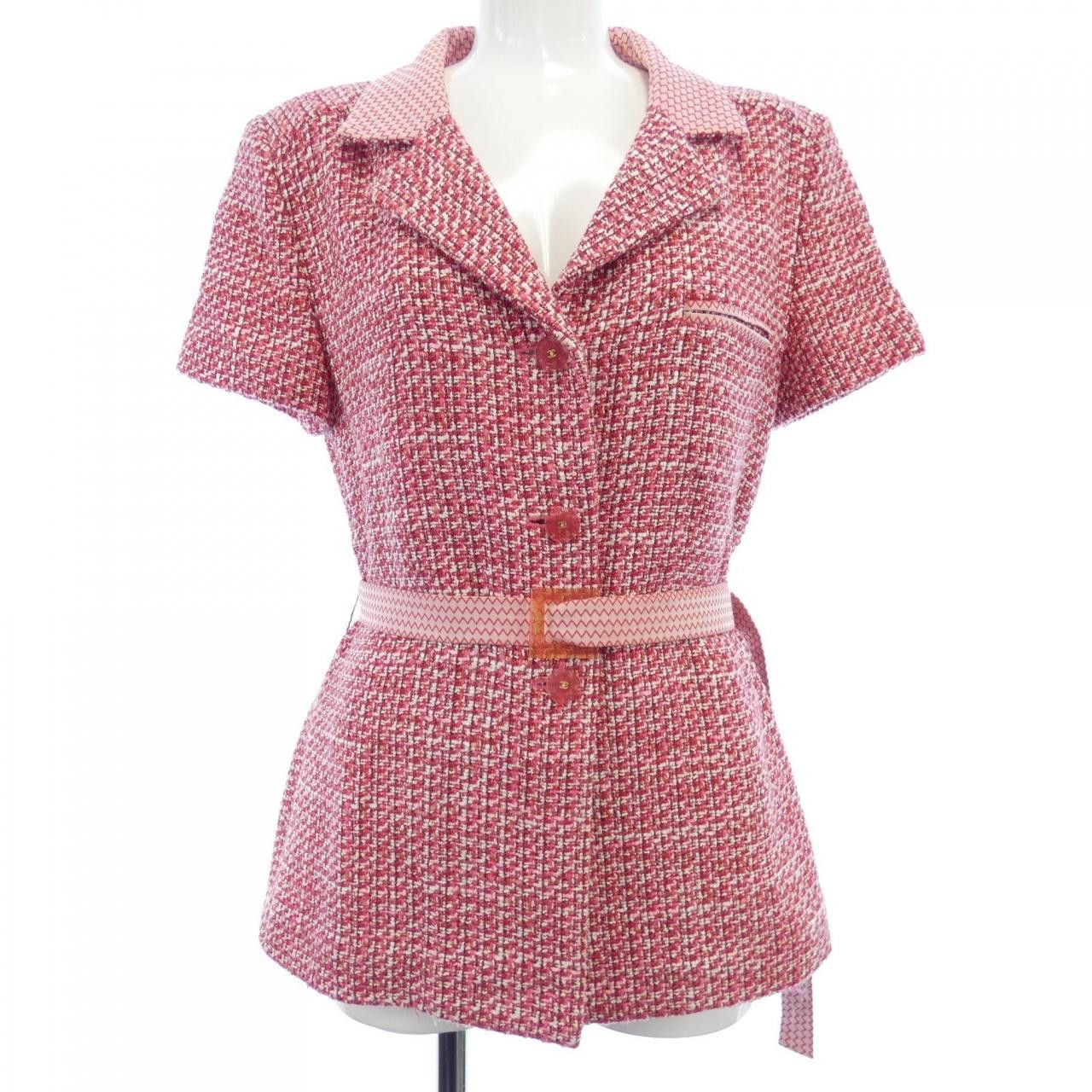 Chanel Chanel Chanel P19031W02895 Vintage Jacket Cotton Outerwear P19031W02895 DUTY FREE for USA Size ONE SIZE - 1 Thumbnail