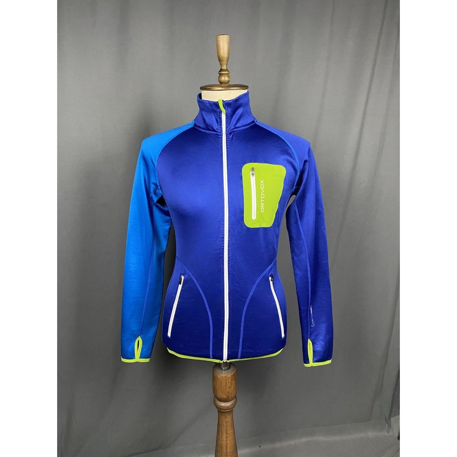 ORTOVOX Ortovox Men's Blue Full Zip Wool High Neck Sweater Size M Size US M / EU 48-50 / 2 - 1 Thumbnail