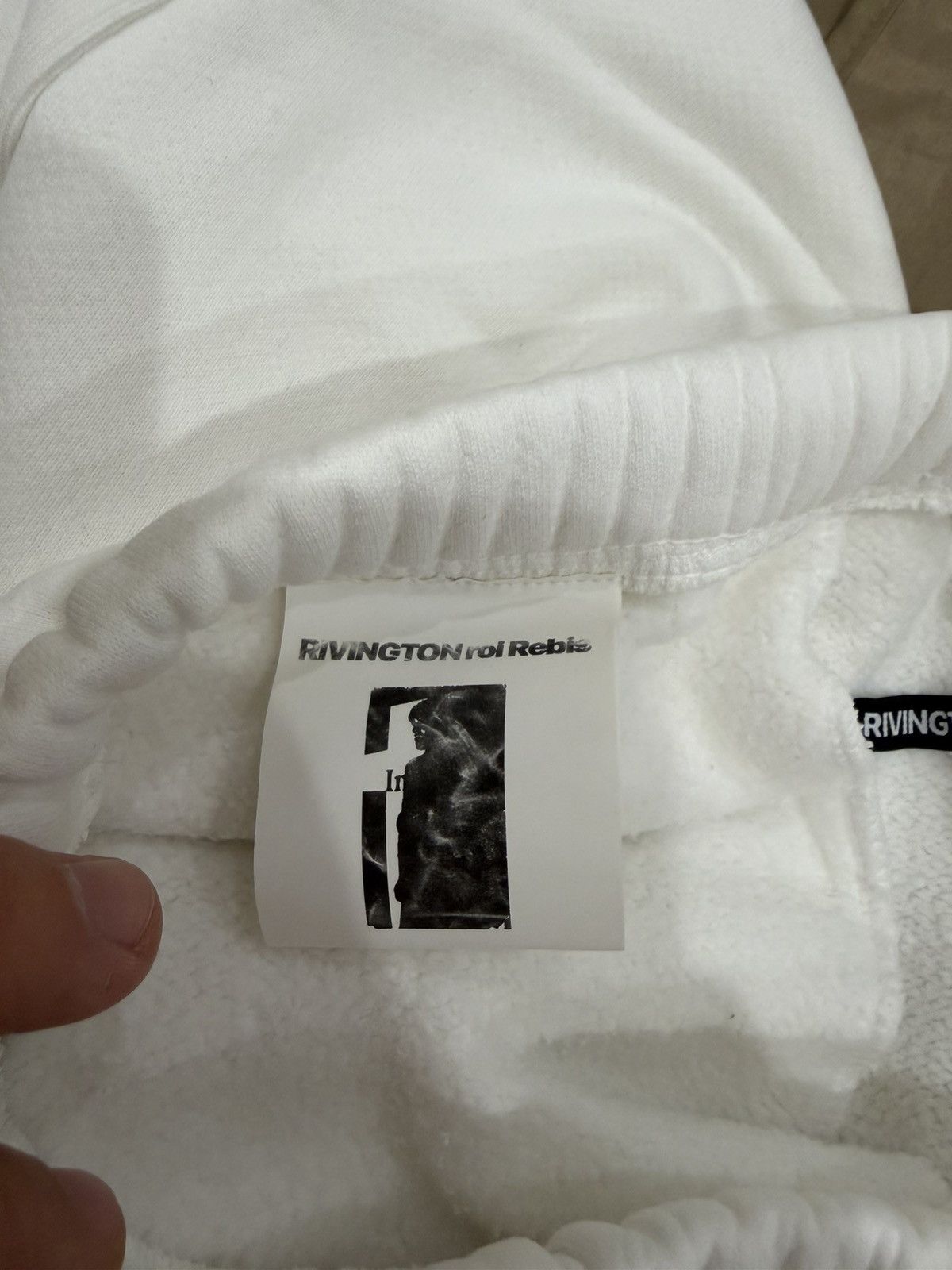 RRR-123 RIVINGTON ROI REBIS 'USO-123 CVA' WHITE SWEATPANTS size S Size US 31 - 5 Thumbnail