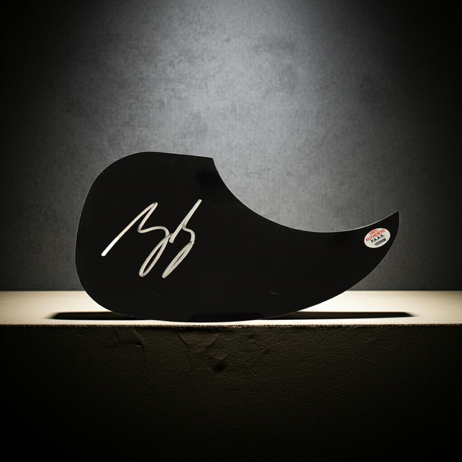 Other Zac Brown autographed guitar pick guard PAAS COA Size ONE SIZE - 1 Thumbnail