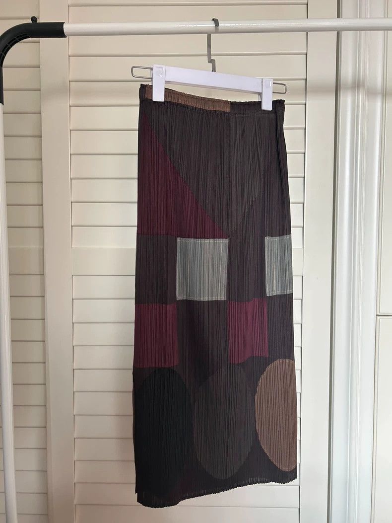 Issey Miyake Issey Miyake size:1 Brown pleated skirt Size 42" / US 20 - 2 Thumbnail