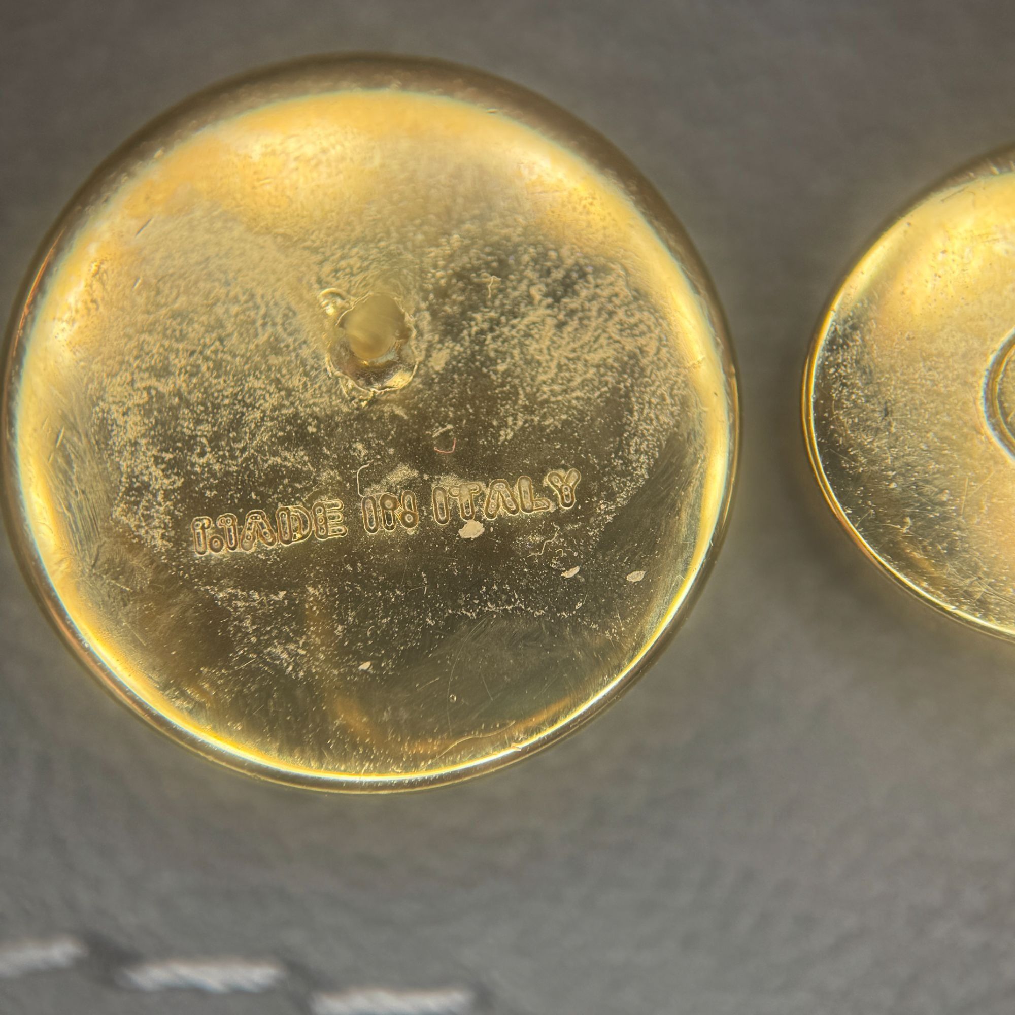 Miu Miu Miu Miu Gold-Tone & Pink Logo Round Stud Earrings Size ONE SIZE - 5 Thumbnail