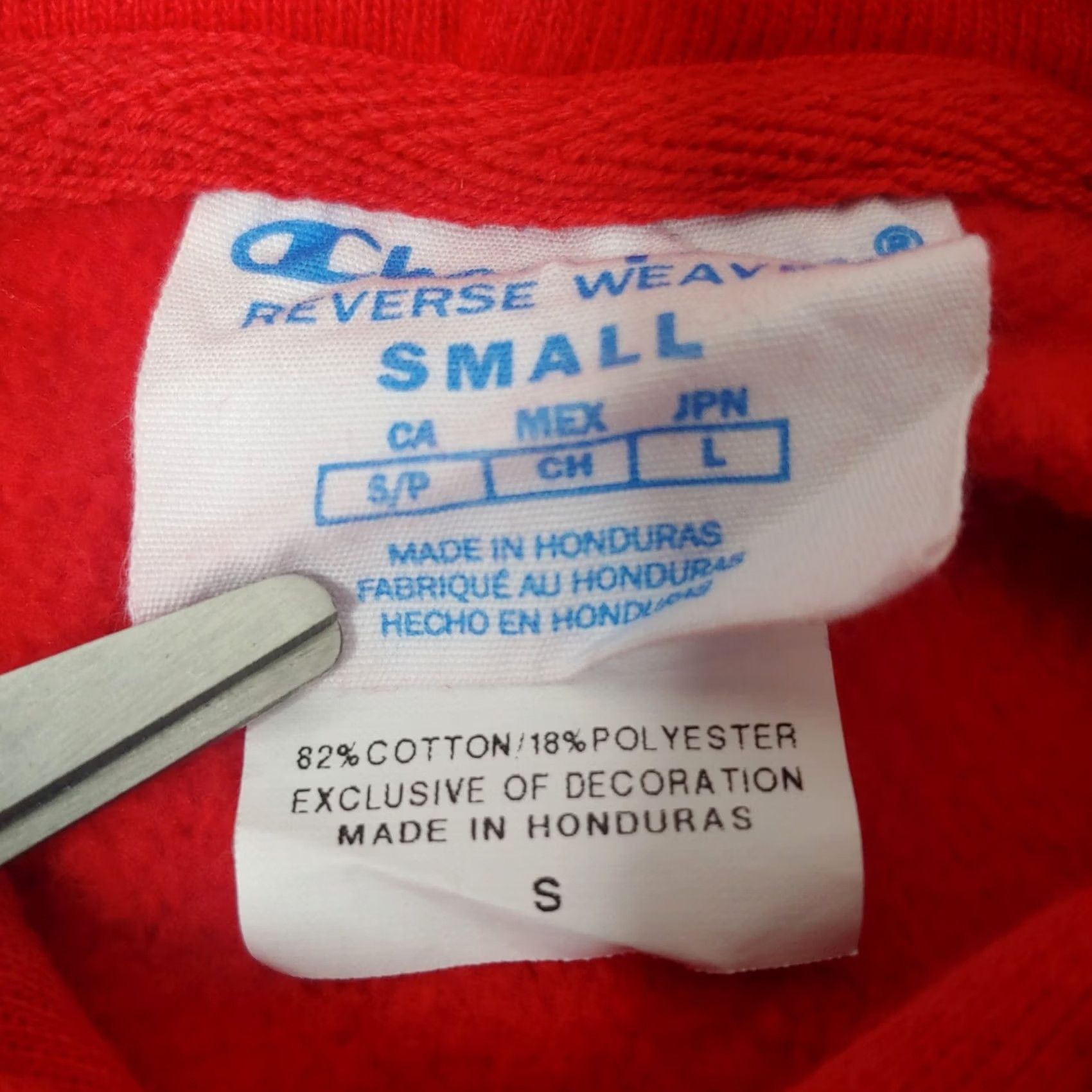 Champion Champion Shirt Mens S Red Reverse Weave Sweatshirt Hooded Heavyweight Athletic Hoodie Size US S / EU 44-46 / 1 - 7 Thumbnail
