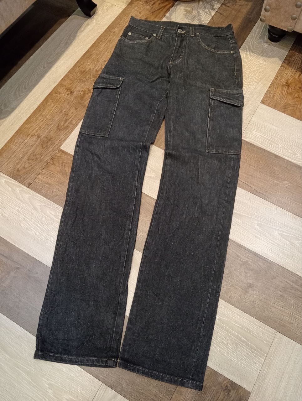 Gucci VINTAGE GUCCI BUCKLE BACK CARGO SELVEDGE JEANS Size US 30 / EU 46 - 2 Thumbnail