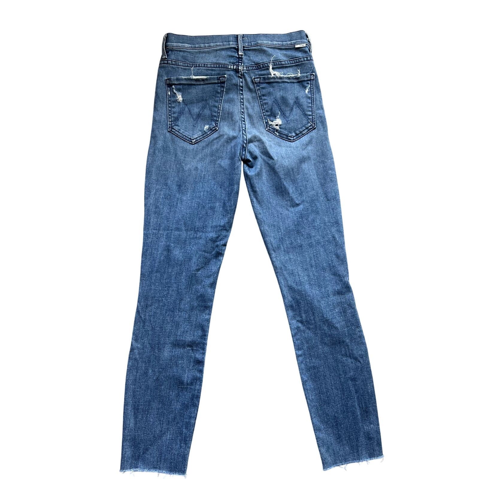 MOTHER Mother The Stunner Ankle Fray Graffiti Girl jeans size 26 Size 26" / US 2 / IT 38 - 3 Thumbnail