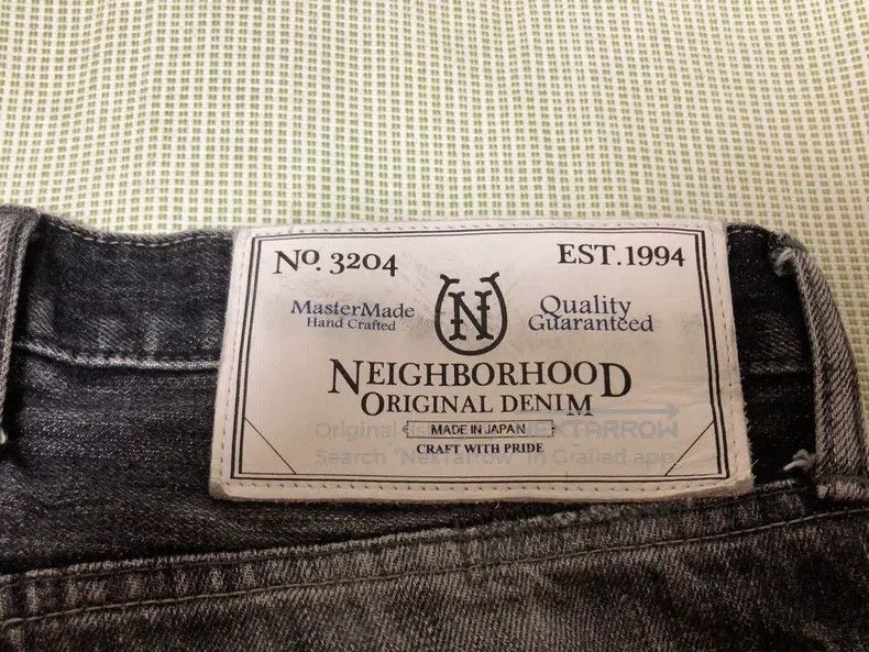 Neighborhood Neighborhood size M 15AW Quiet Patch Black Denim King Size US 27 - 6 Thumbnail
