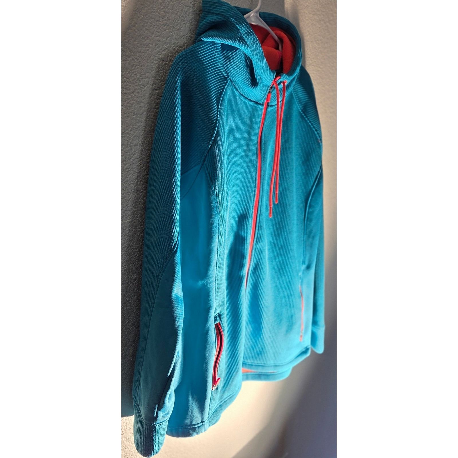 Swissgear SWISS-TECH Women's Turquoise Waffle Knit Fleece Jacket 3X Size 3XL / US 20-22 - 4 Thumbnail