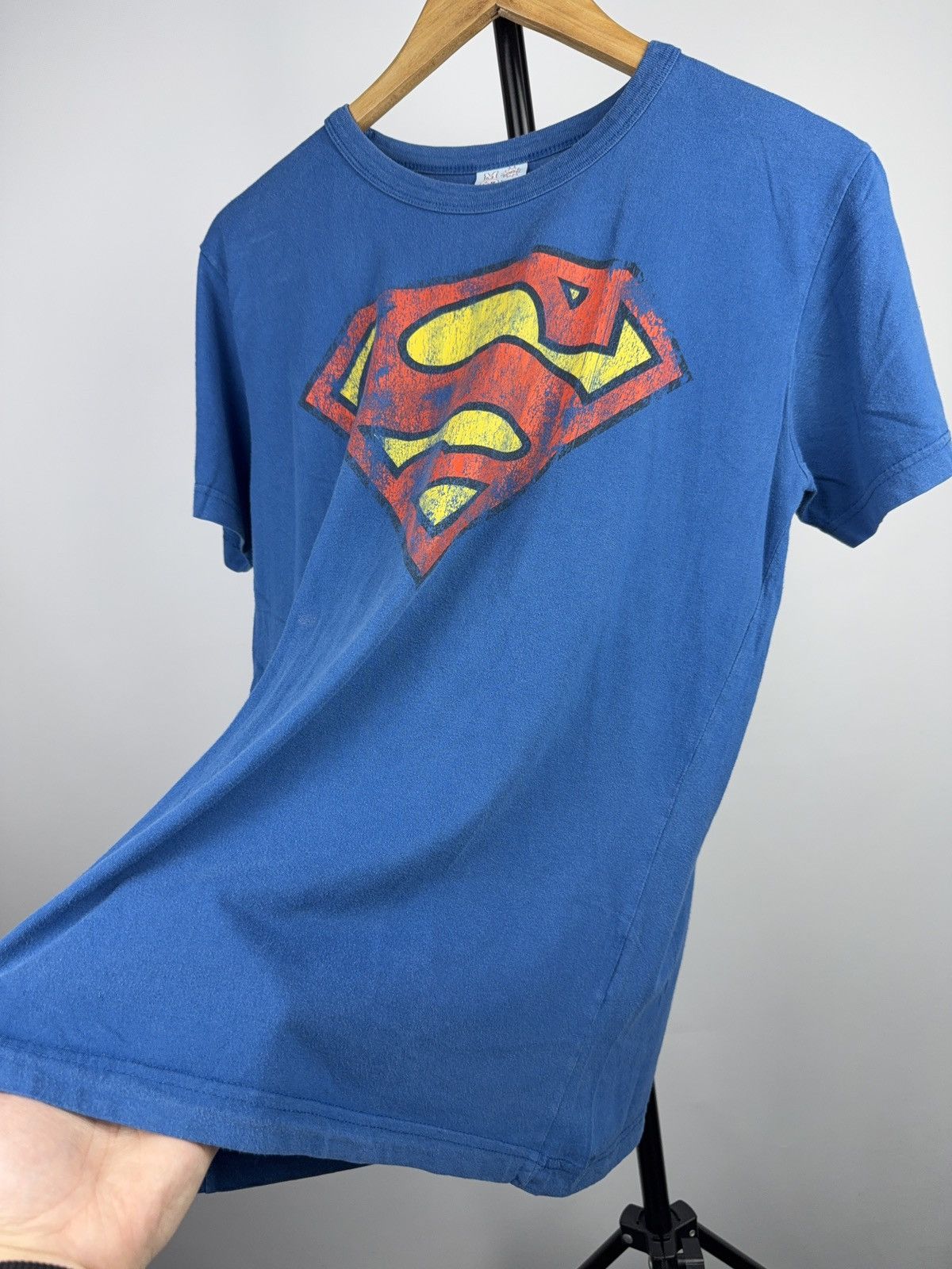 DC Comics Vintage 2009 DC Comics Superman Logo Vintage Blue T-Shirt Size US M / EU 48-50 / 2 - 6 Thumbnail
