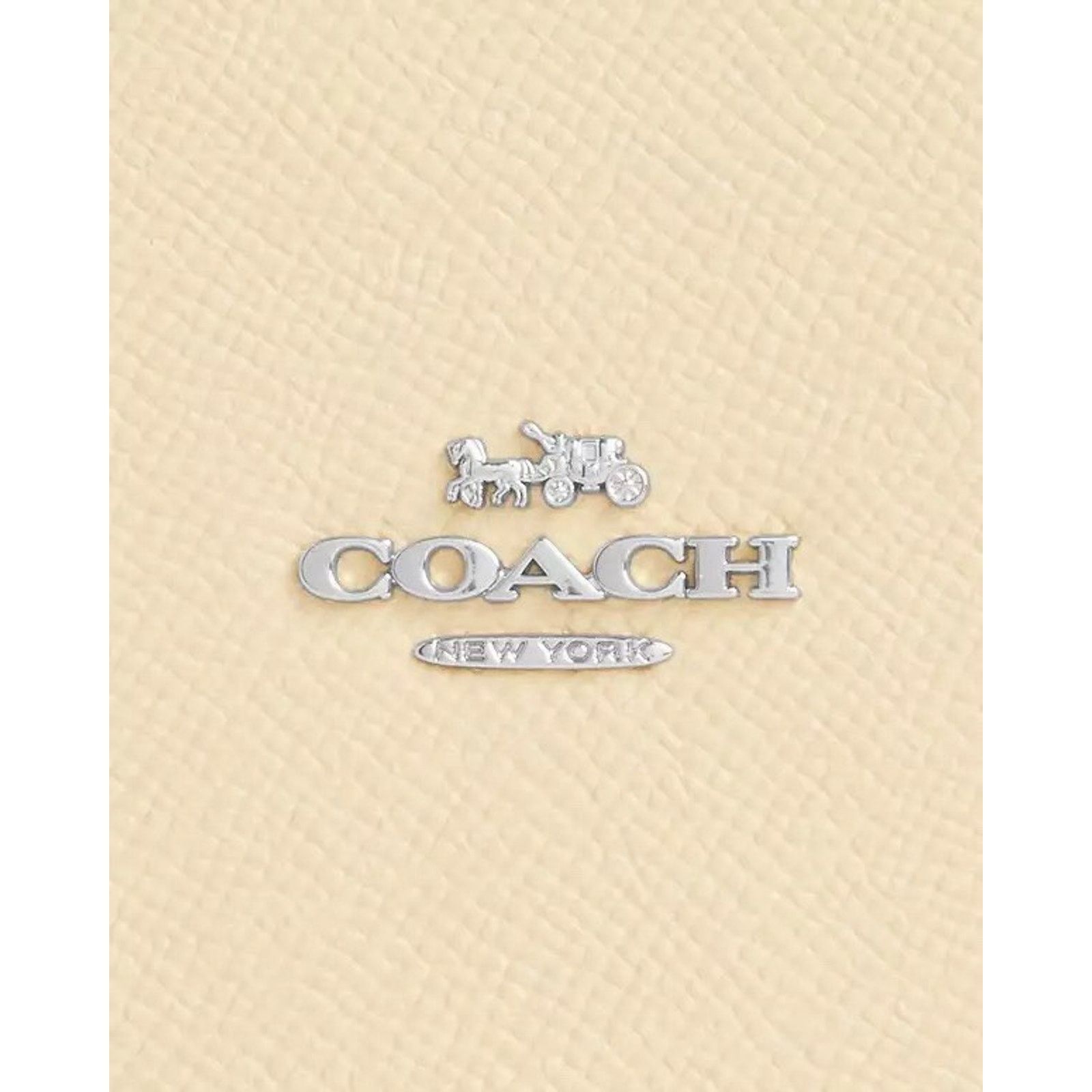 Coach NWT Coach Lemon Shaped Coin Purse CAN30 Silver/Moonlight Size ONE SIZE - 7 Thumbnail