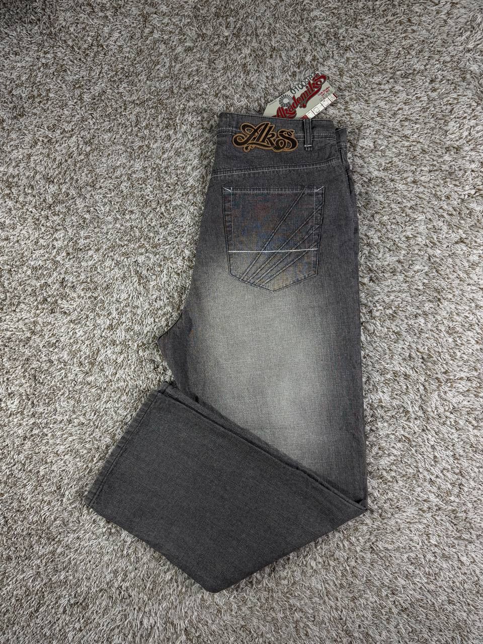 Akademiks Akademiks Denim Baggy Jeans Y2K Hip Hop Stitched Skater Size US 36 / EU 52 - 1 Thumbnail