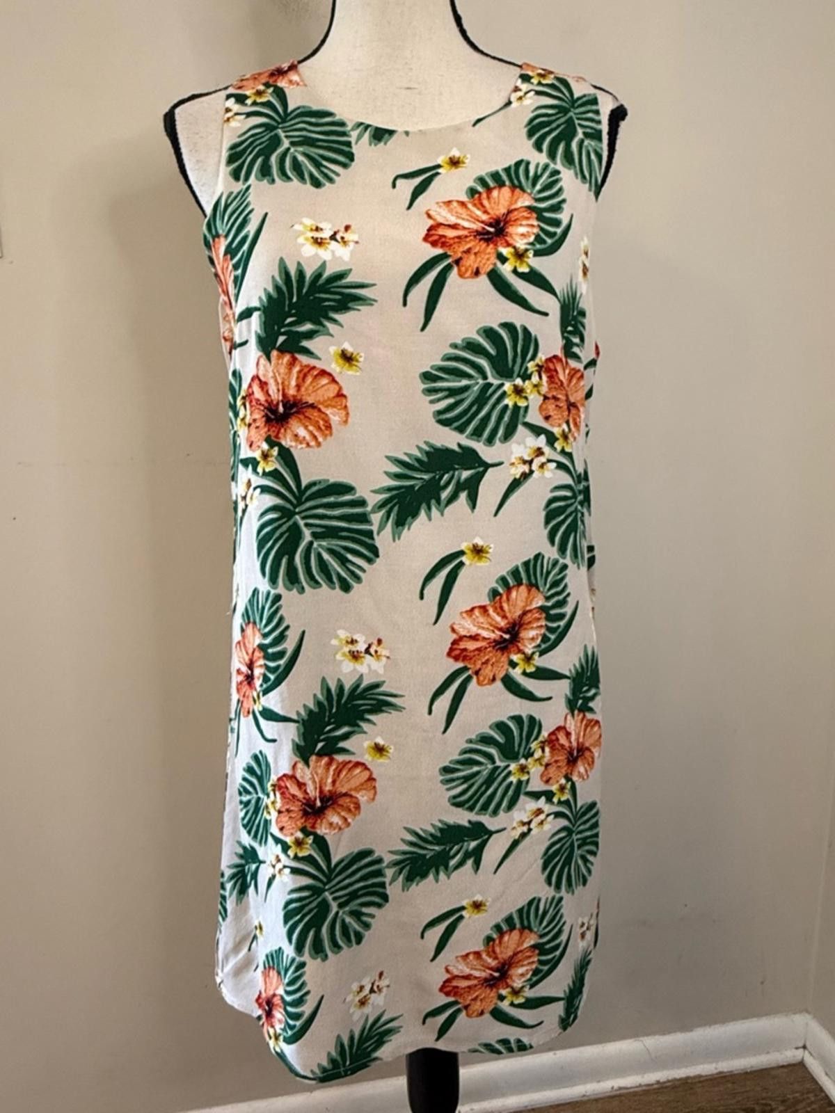 Lulus Lulu’s tropical floral colorful sheath tank dress SZ SM Size S / US 4 / IT 40 - 1 Thumbnail