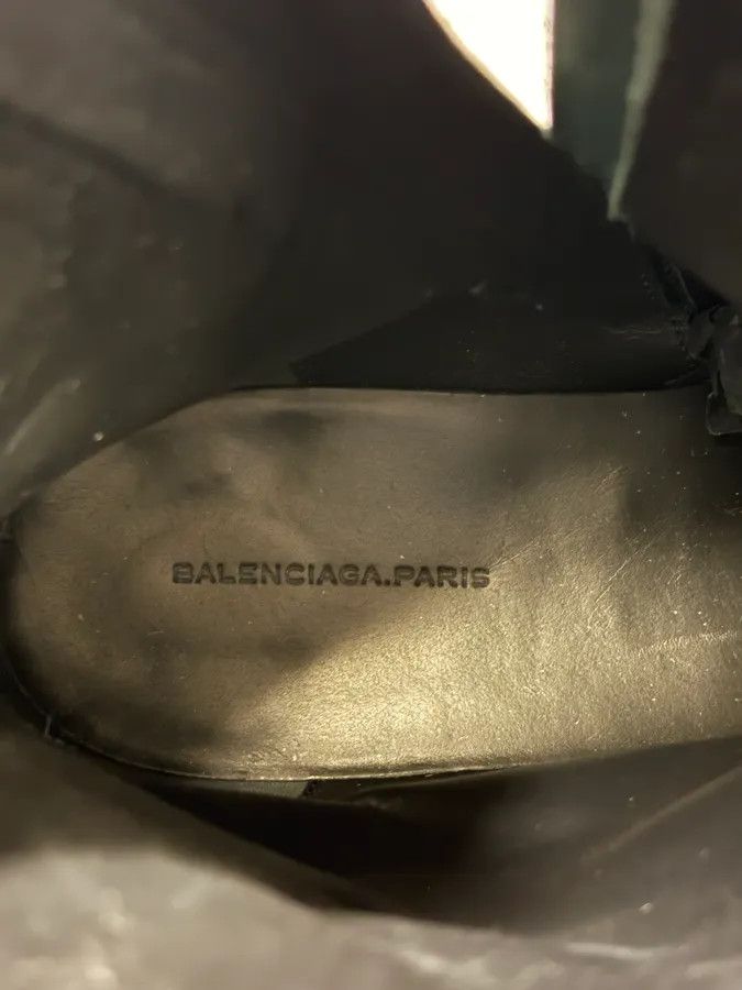 Balenciaga Balenciaga Dark Green Leather Ankle Boots Size US 7 / EU 40 - 10 Thumbnail