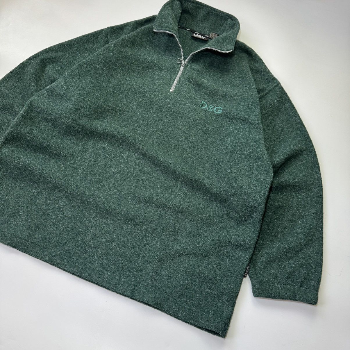 Dolce & Gabbana Vintage DOLCE & GABBANA Fleece 1/3 Hoodie Old Money Style Size US XL / EU 56 / 4 - 3 Thumbnail