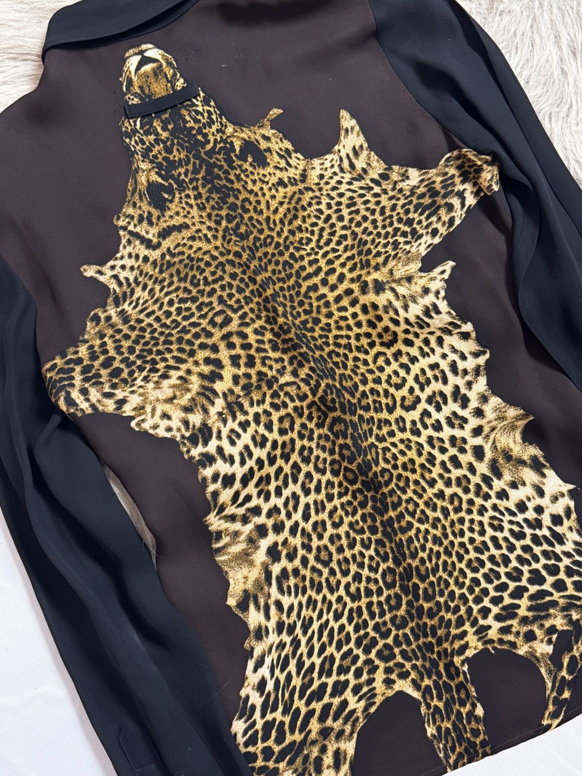 Jean Paul Gaultier Jean Paul Gaultier Blouse Femme Leopard Printed shirt brown Size M / US 6-8 / IT 42-44 - 4 Thumbnail