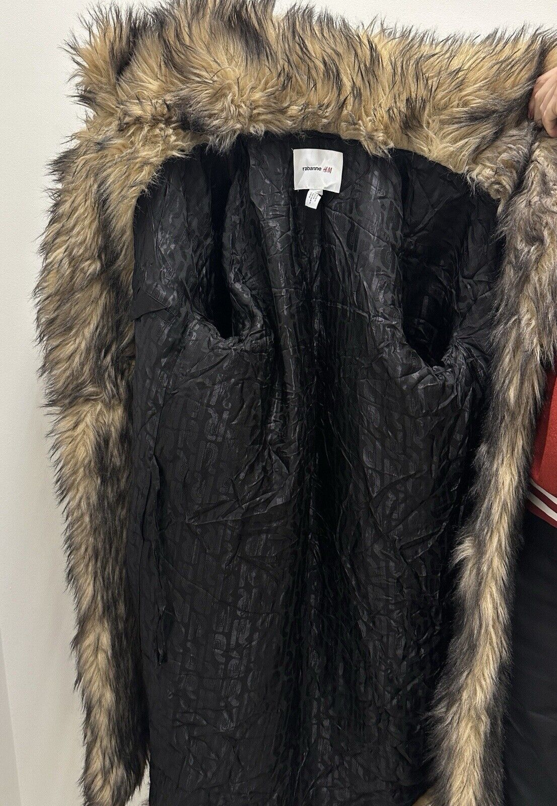 H&M × Paco Rabanne Paco Rabane H&M Faux Fuzzy Fur Long Coat Rare Size S / US 4 / IT 40 - 14 Thumbnail