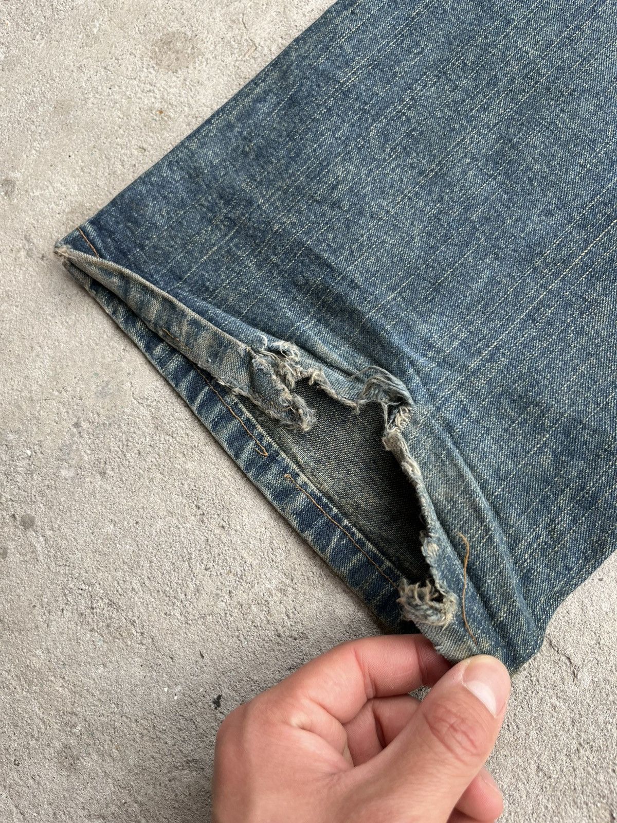 Miss Sixty Flared Miss Sixty Dirty Faded Denim Pants Jeans Y2K Japanese Size 32" / US 10 / IT 46 - 20 Thumbnail