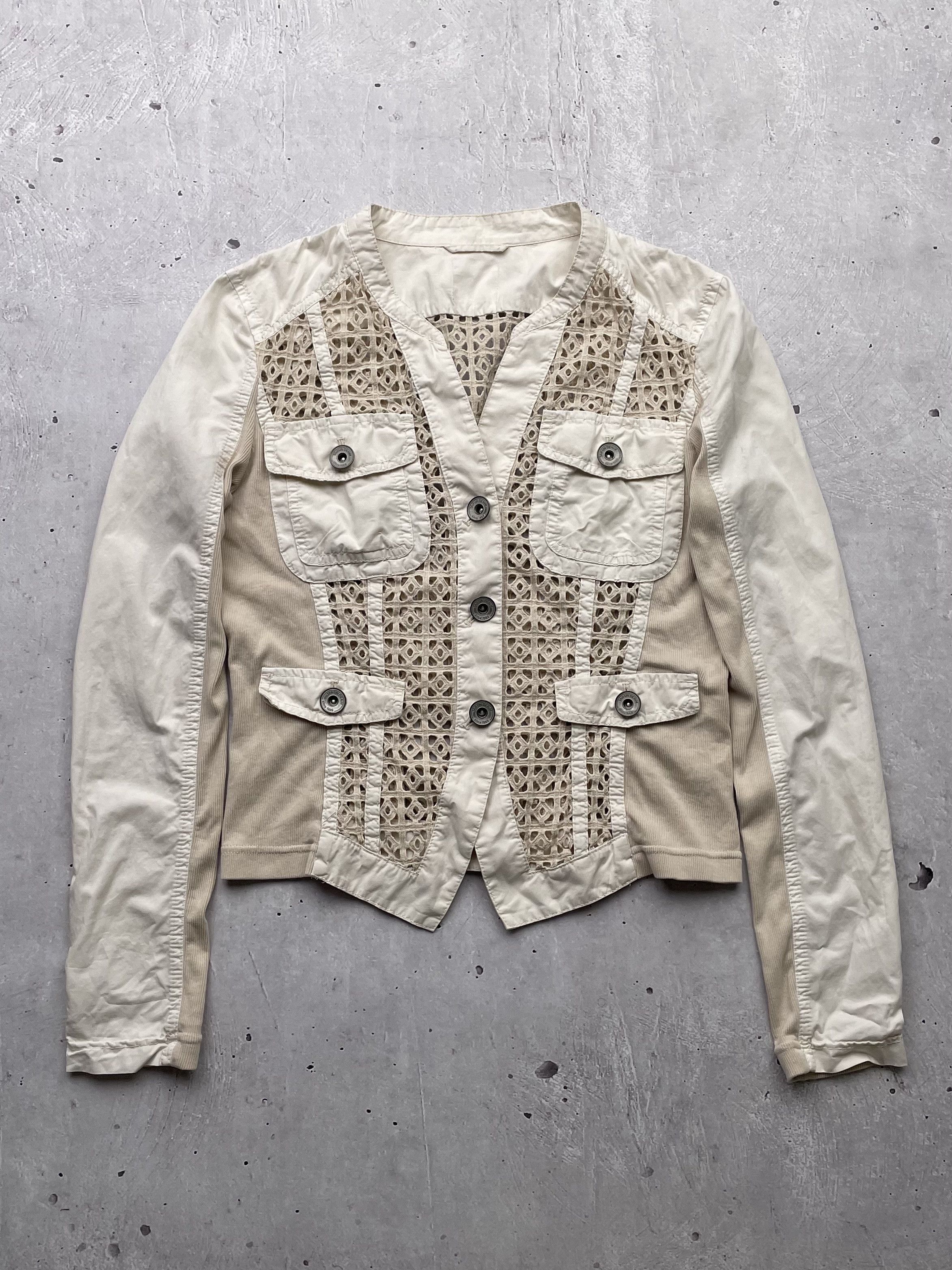 Japanese Brand × Vintage Vintage Mesh Light Jacket Size XS / US 0-2 / IT 36-38 - 1 Thumbnail