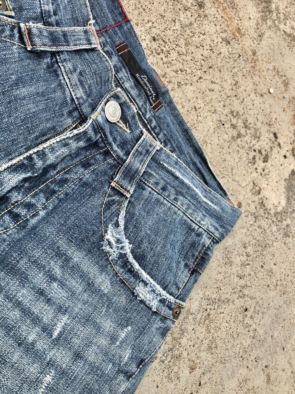 Japanese Brand FLARED TWIST DENIM BY DOMINATE JEANS Size US 32 / EU 48 - 3 Thumbnail