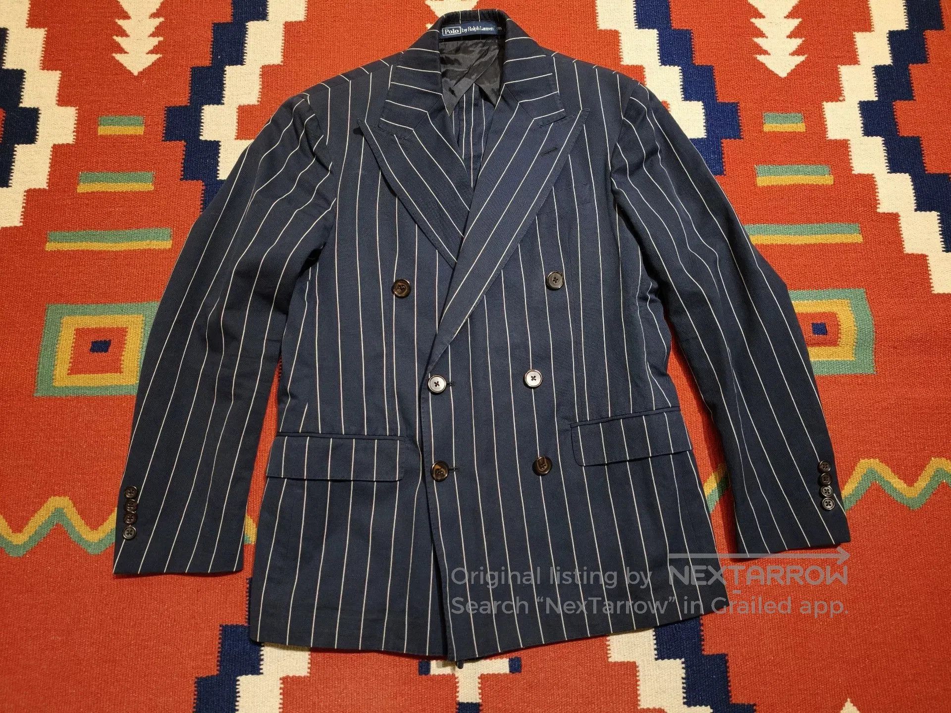 Polo Ralph Lauren Polo Ralph Lauren Navy Stripe Blazer. Size US S / EU 44-46 / 1 - 1 Thumbnail