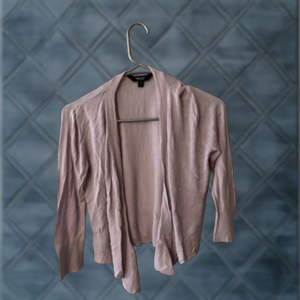 Vintage Vera Wang Simply Cardigan Open Front XS Purple Women’s Sweater Open Cardigan Knit Long Sleeve Regular Fit Size XS / US 0-2 / IT 36-38 - 1 Thumbnail