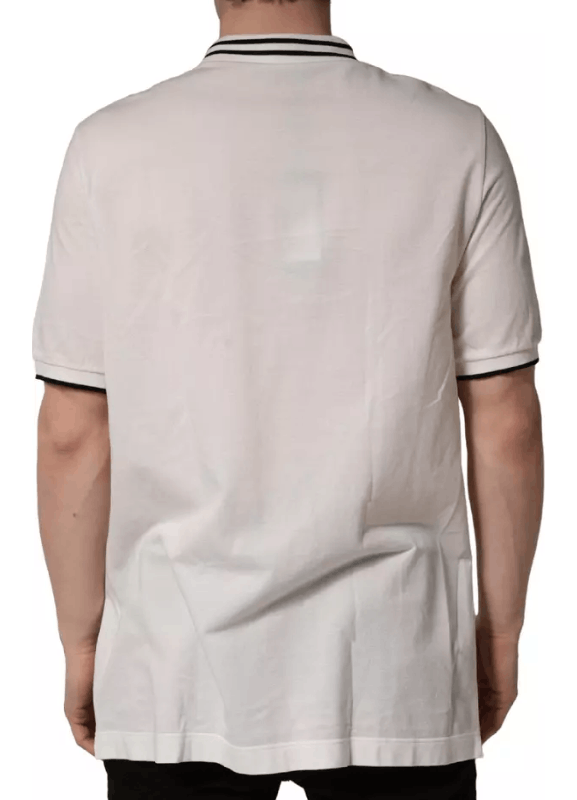 Dolce & Gabbana Dolce & Gabbana White Logo Plaque Short Sleeve Polo T-shirt Size US XXL / EU 58 / 5 - 3 Thumbnail