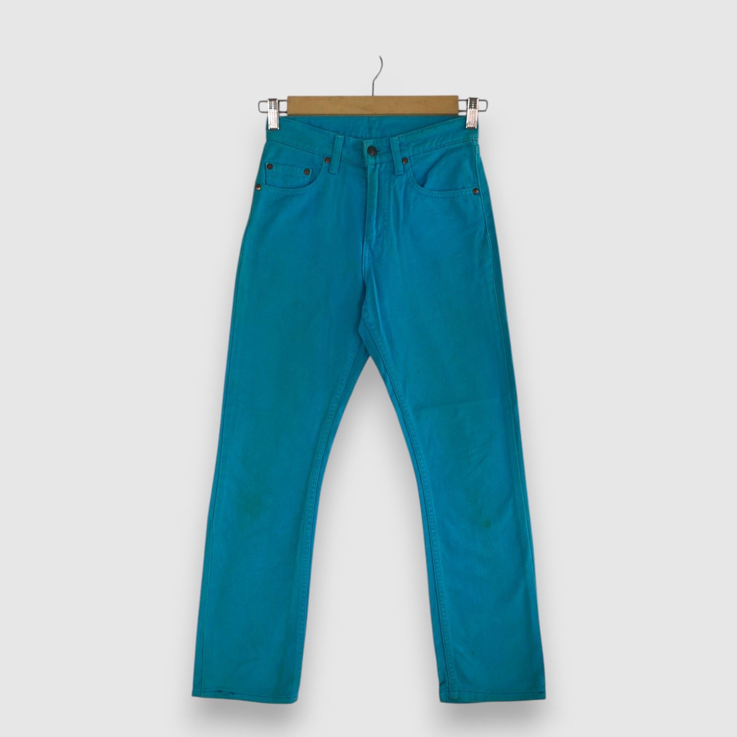 Levi's Vintage Levis 554 Jeans Turquoise Levi's 554 Denim Pants Size 24" / US 00 / IT 34 - 1 Thumbnail
