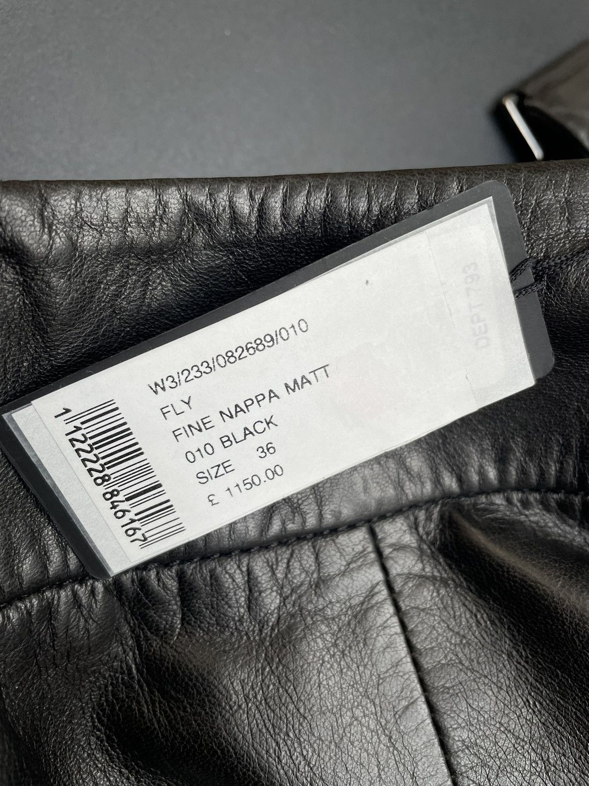 Joseph Joseph Fine Nappa Matt Black Leather Lambskin Pants 36 Size 25" / US 0 / IT 36 - 8 Thumbnail