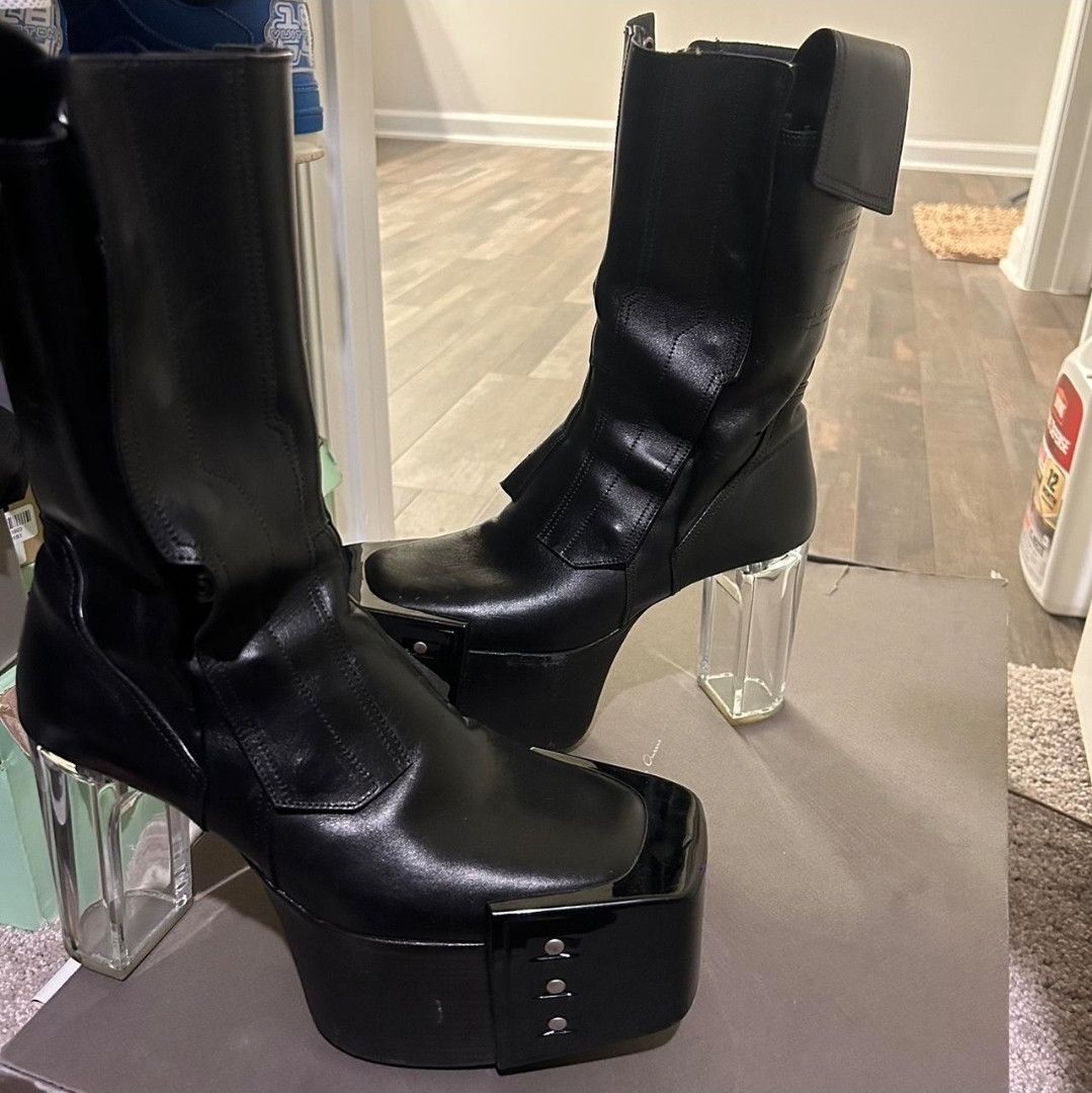 Rick Owens Rick Owens Fogachine Kiss Heels SS22 Size US 7 / EU 40 - 1 Thumbnail