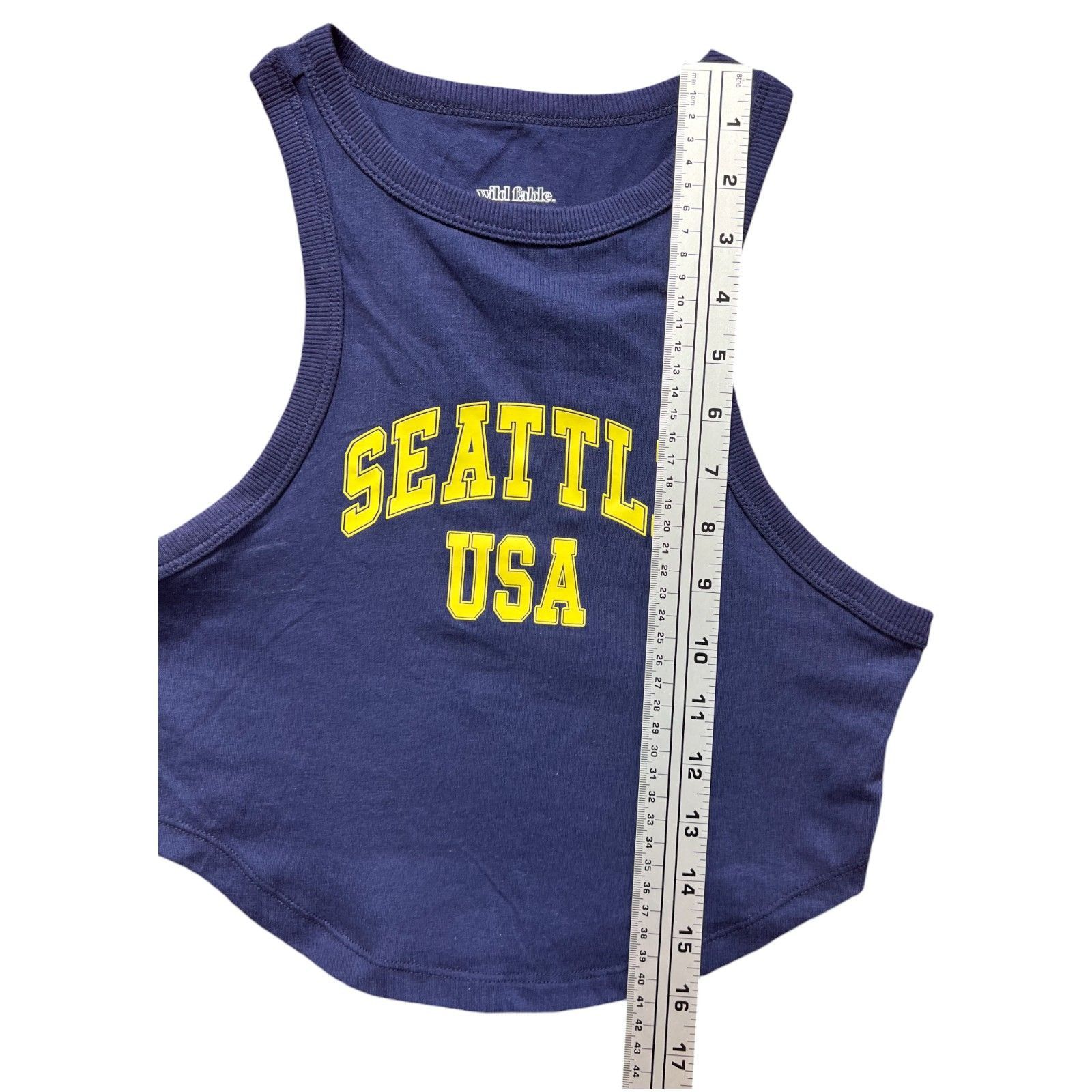 Other Wild Fable - Women's Graphic Tiny Tank - Navy Blue - Small Size S / US 4 / IT 40 - 7 Thumbnail