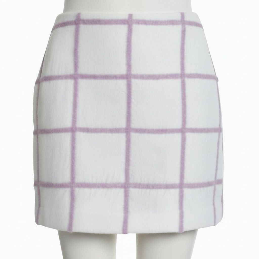 3.1 Phillip Lim 3.1 Phillip Lim Fuzzy Grid Skirt – Angora Blend Size 28" / US 6 / IT 42 - 2 Thumbnail