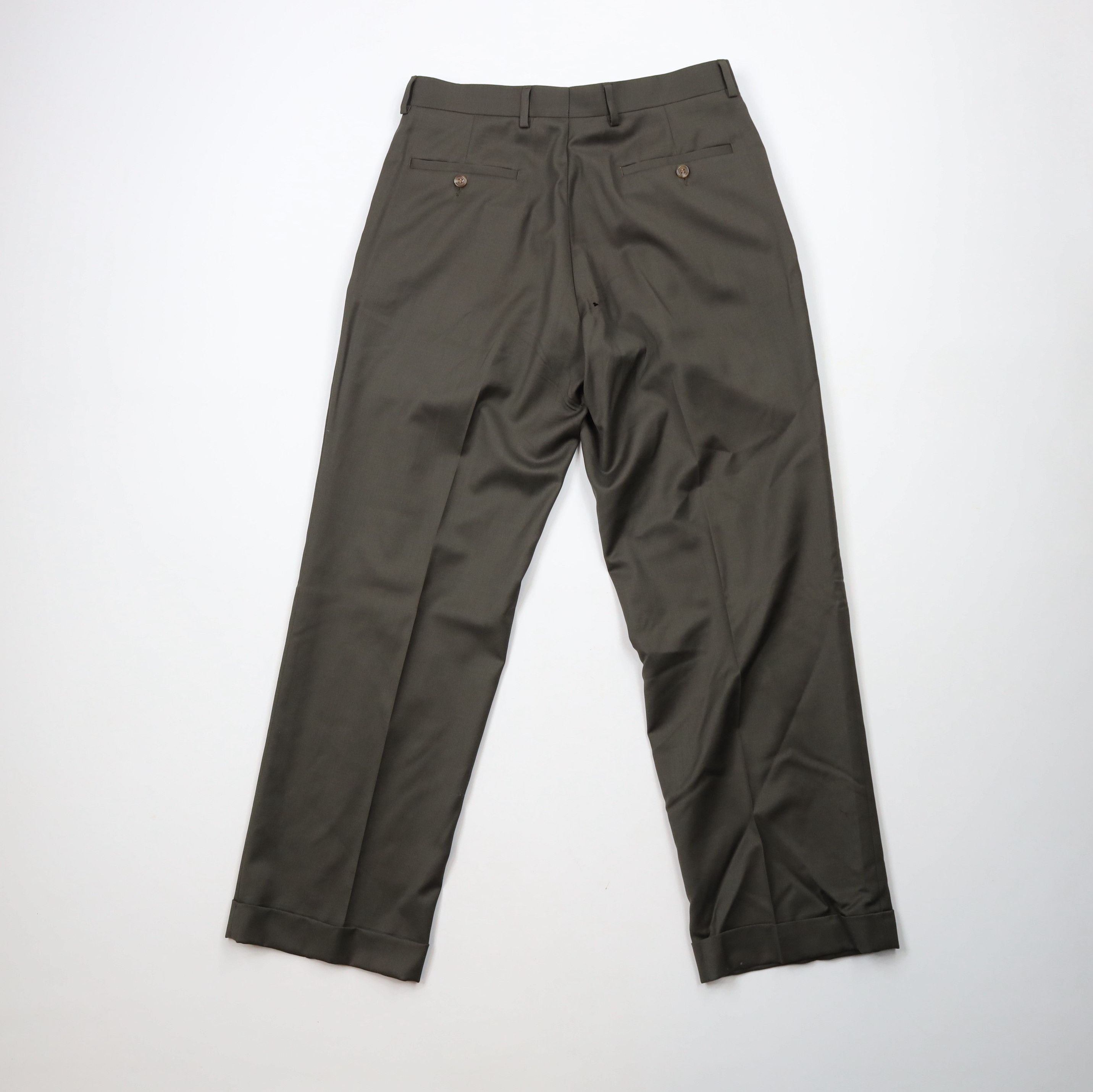 Ralph Lauren Vintage 90s Ralph Lauren Cashmere Wide Leg Chino Pants Green Size US 32 / EU 48 - 7 Thumbnail