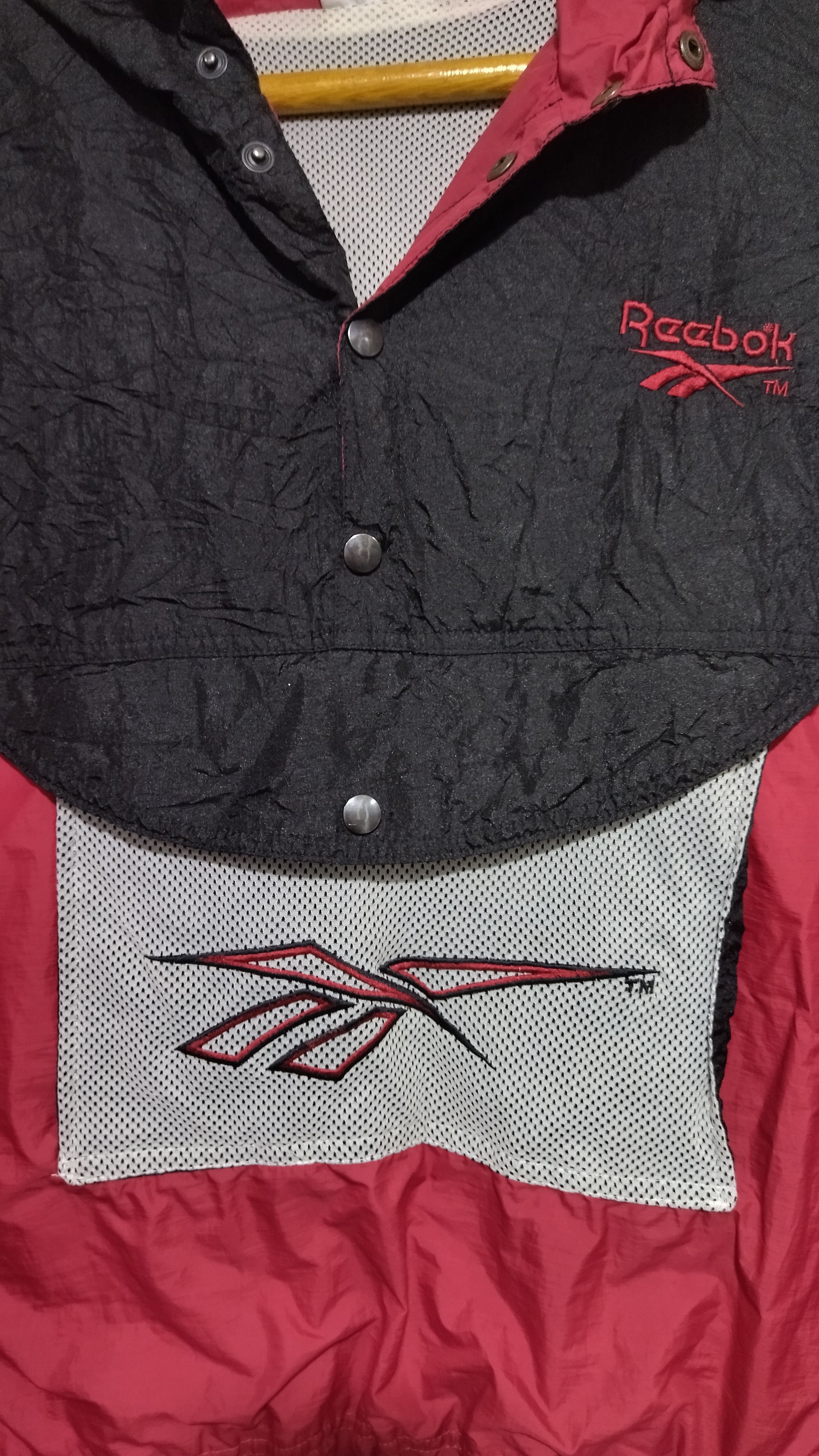 Reebok Vintage Reebok big logo anorak Size US L / EU 52-54 / 3 - 2 Thumbnail