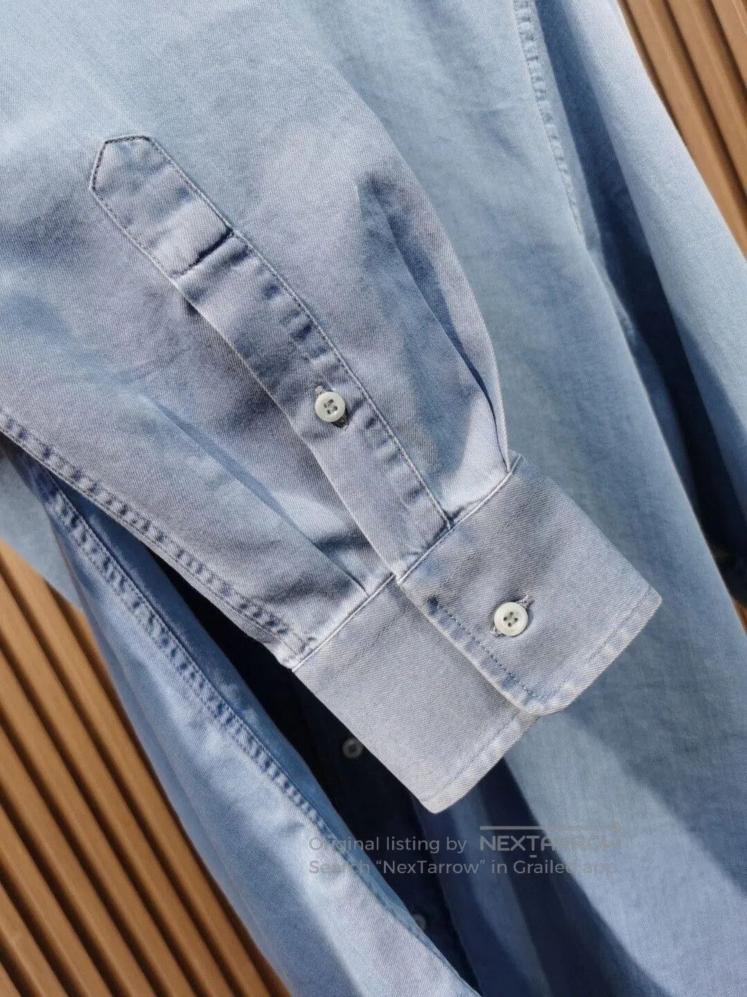 Brunello Cucinelli Brunello Cucinelli Denim Shirt for Fall/Winter. Size US M / EU 48-50 / 2 - 7 Thumbnail
