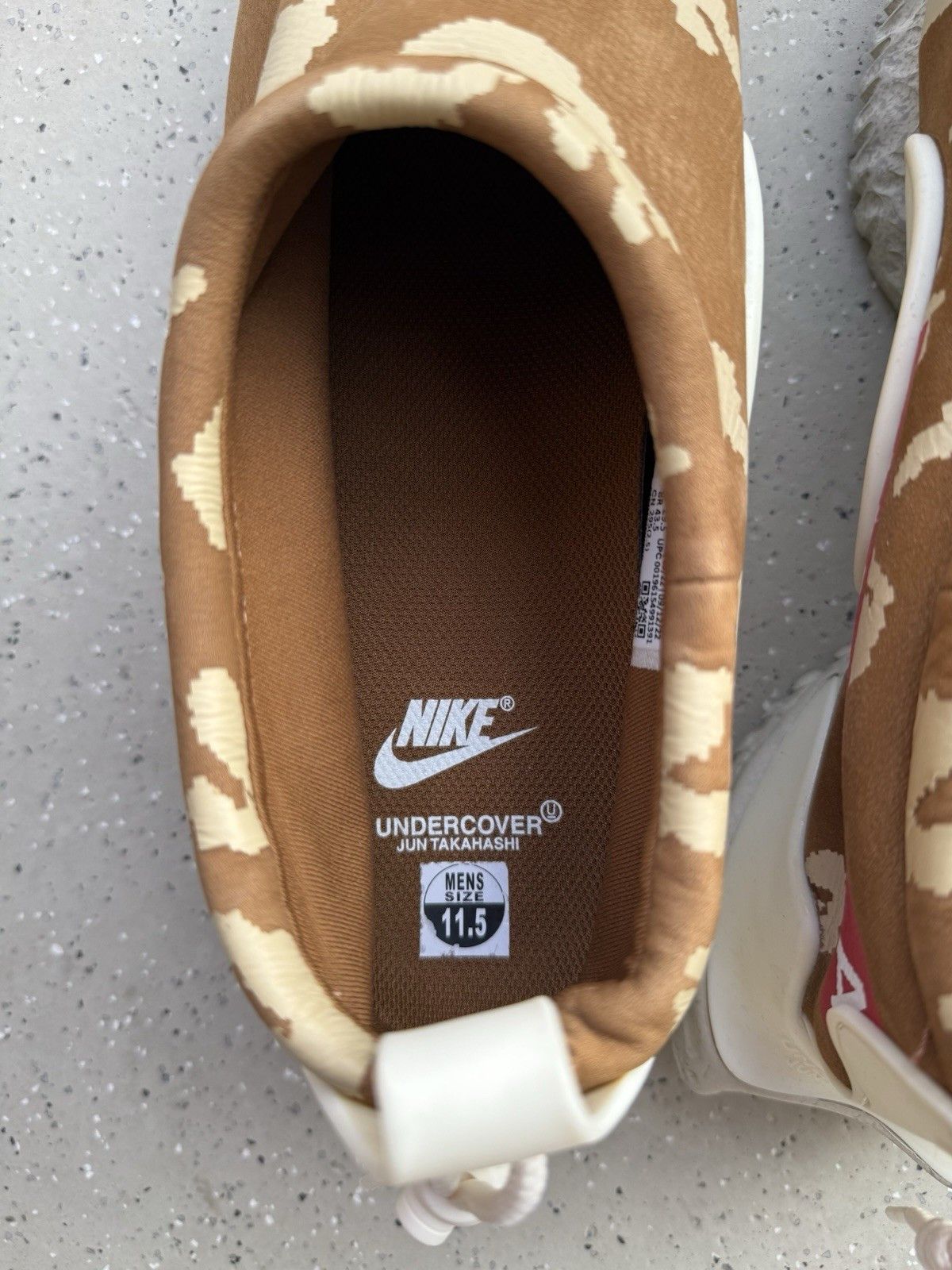 Nike × Undercover Nike Moc Flow SP x Undercover Ale Brown Red White Men's Size US 11.5 / EU 44-45 - 19 Thumbnail