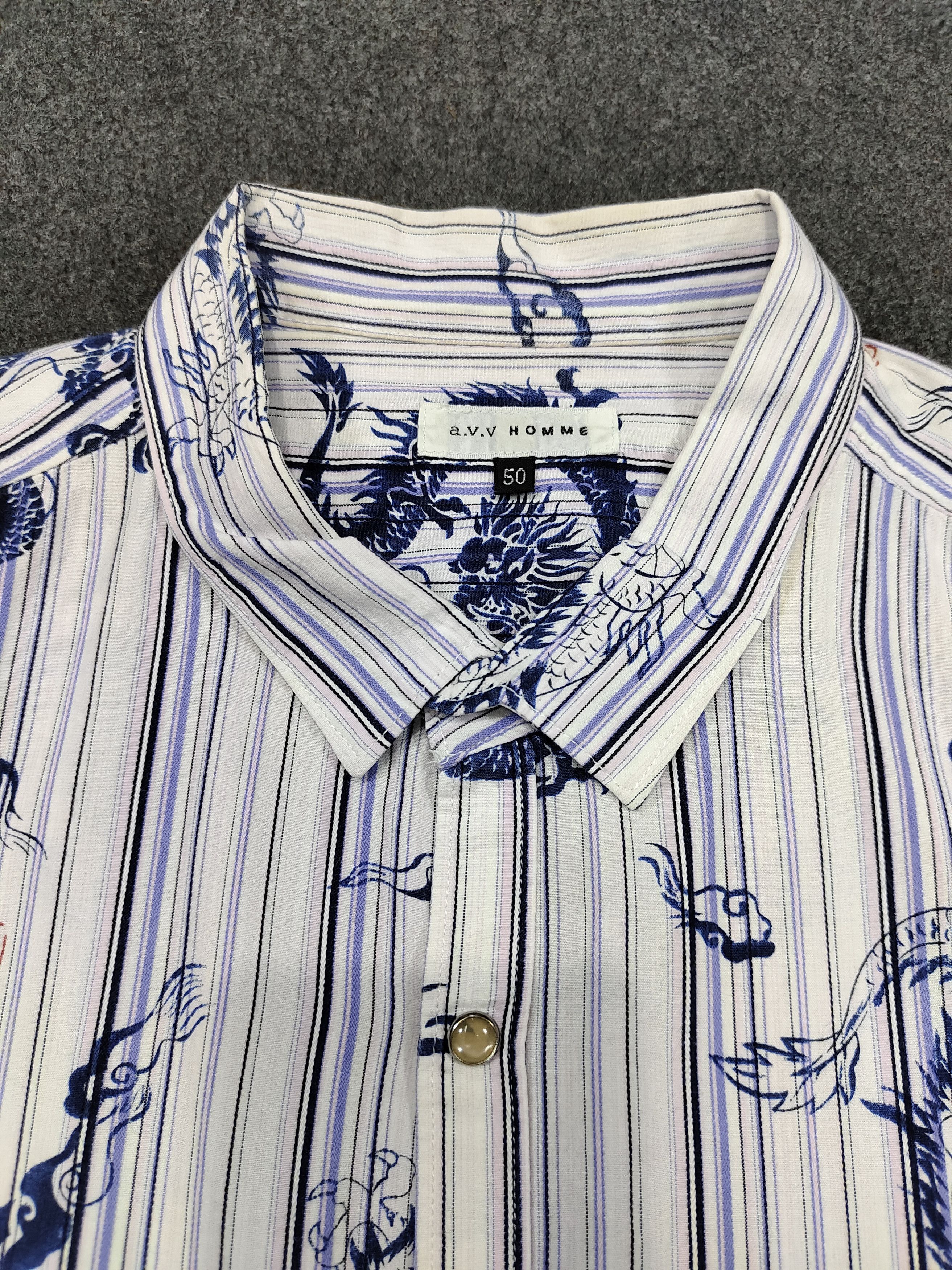 Japanese Brand 🇯🇵 AVV Homme 🇯🇵 Dragons Art Graphic Shirt Size US M / EU 48-50 / 2 - 4 Thumbnail