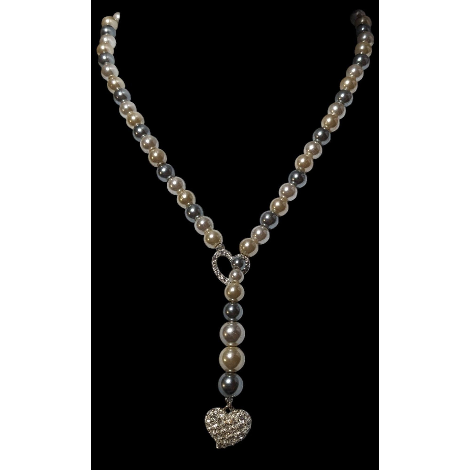 Other Vintage Avon Grey And White Faux Pearl Silver Tone Rhineston Size ONE SIZE - 2 Thumbnail
