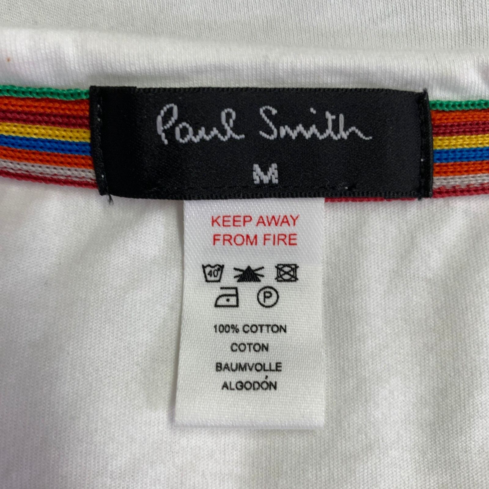Paul Smith PAUL SMITH Size M White Cotton Crew Neck T-shirt Size US M / EU 48-50 / 2 - 6 Thumbnail