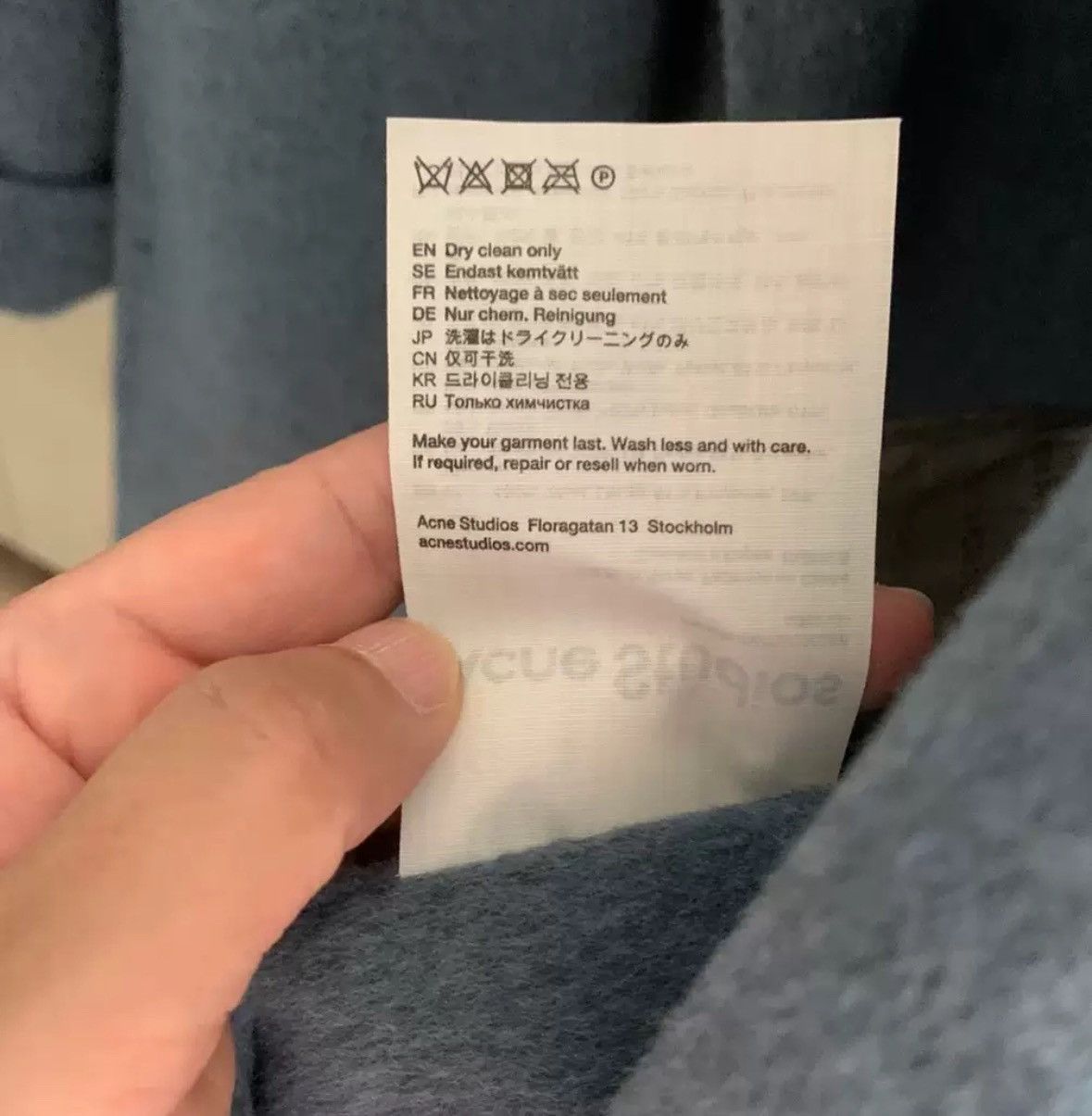 Acne Studios Acne studios Wool mid-length suit jacket 2412-Nextarrow Size US S / EU 44-46 / 1 - 5 Thumbnail