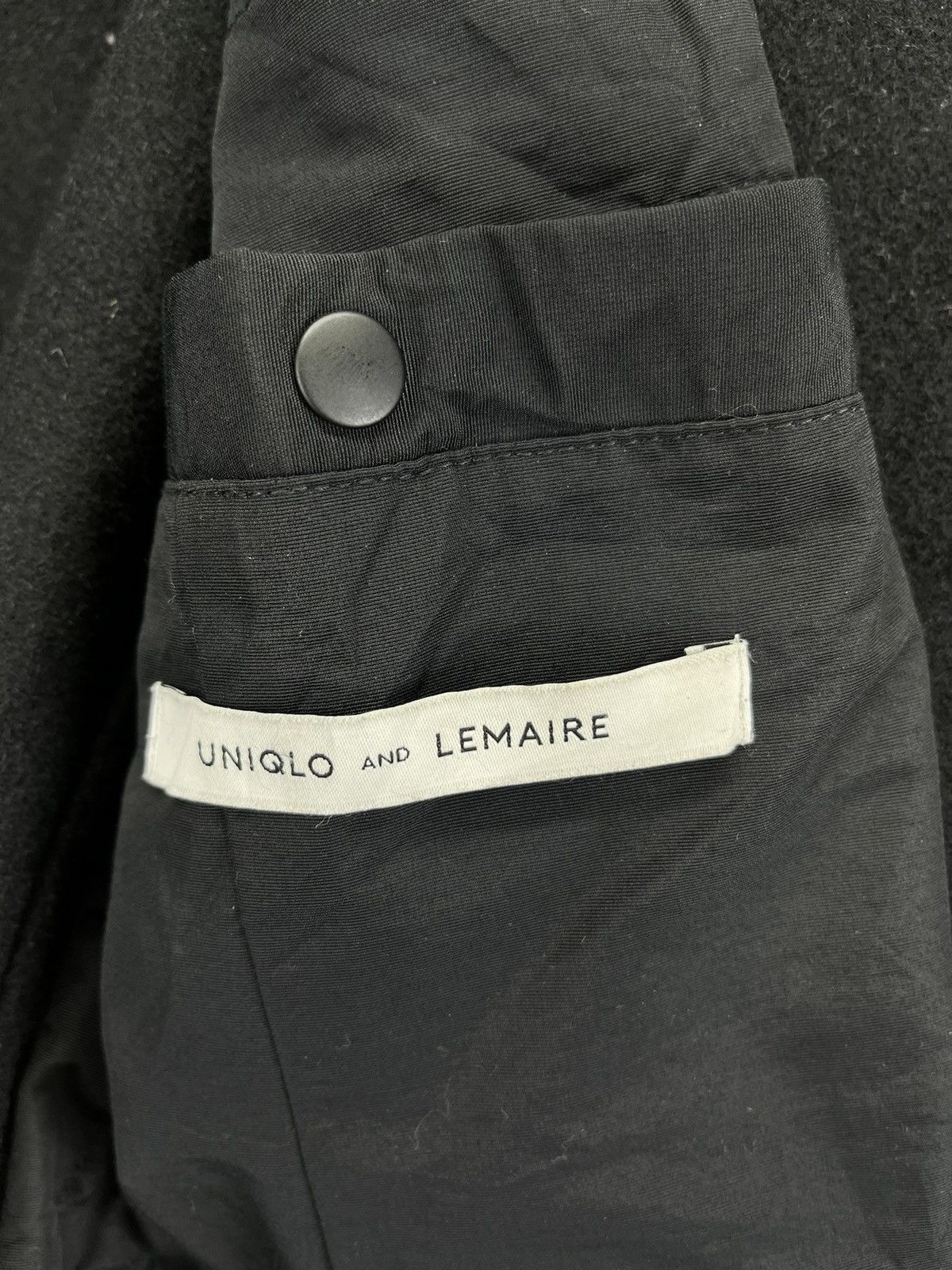 Lemaire × Uniqlo Lemaire X Uniqlo Luxury Black Wool Blazer Coat Jacket Size US M / EU 48-50 / 2 - 6 Thumbnail