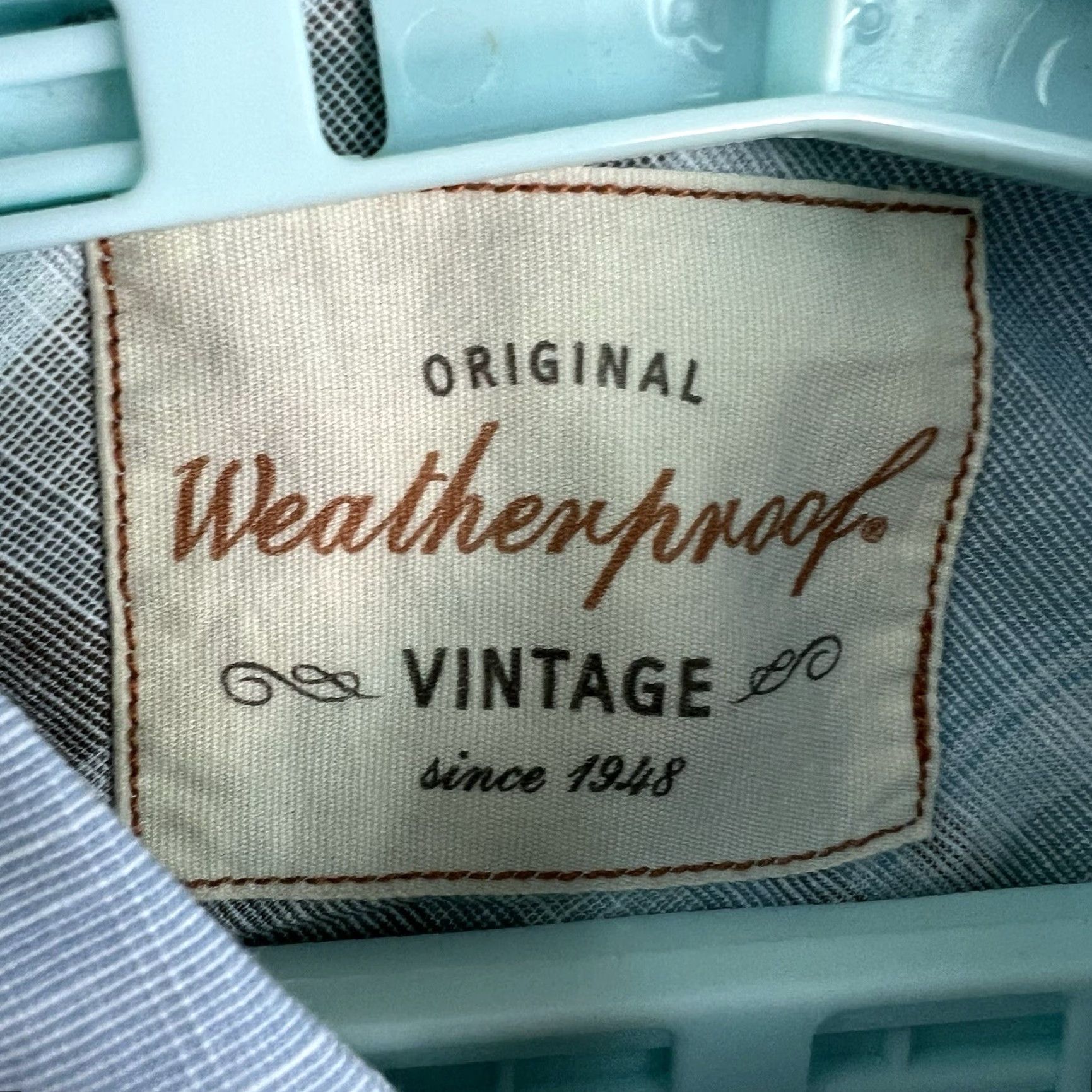 Weatherproof Weatherproof Men's Short Sleeve Button-Up Shirt Size L Blue Casual Summer Cotton Size US L / EU 52-54 / 3 - 7 Thumbnail