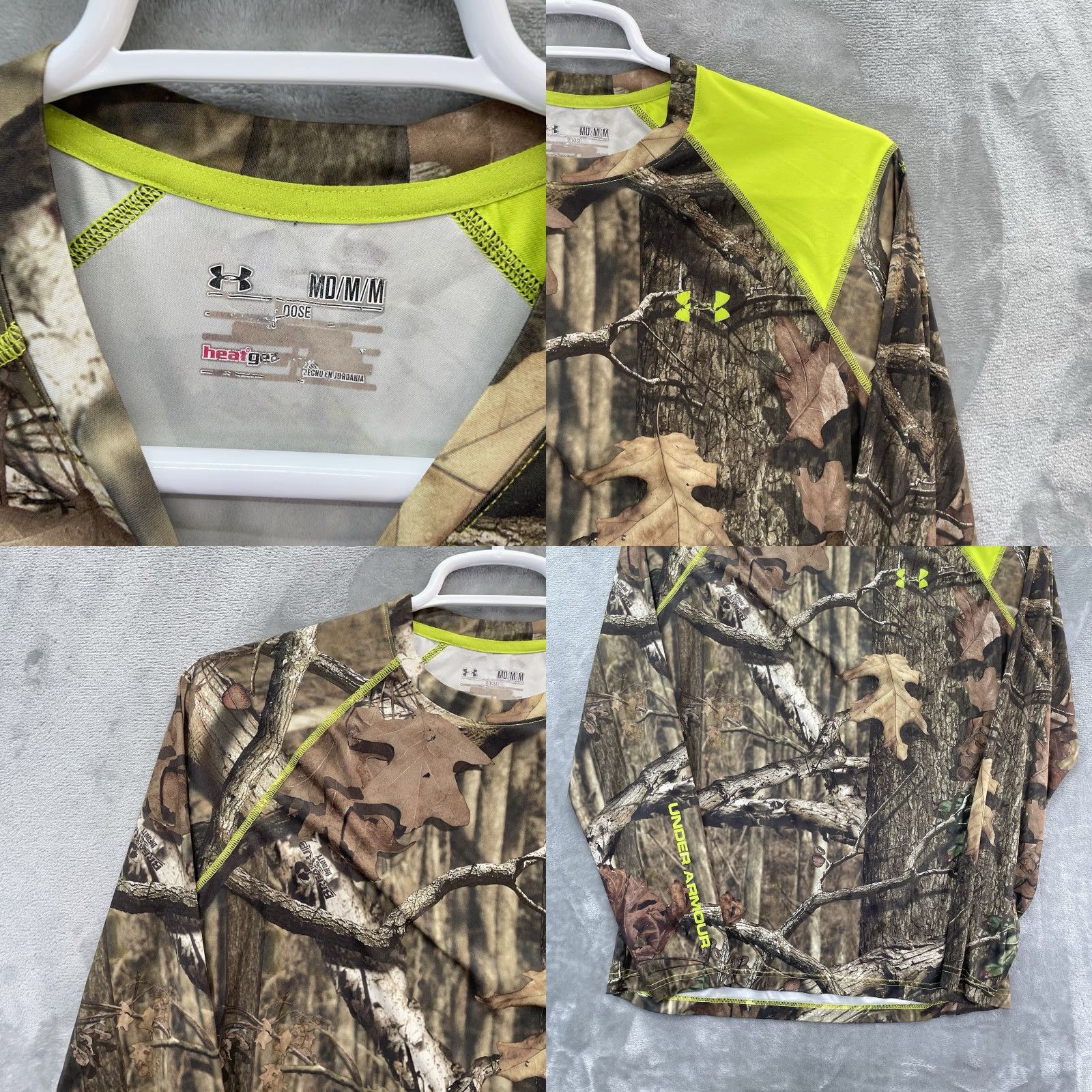 Under Armour Under Armour Shirt Men's M Camouflage HeatGear Long Sleeve Crew Neck Mulitcolor Polyester Size US M / EU 48-50 / 2 - 8 Thumbnail