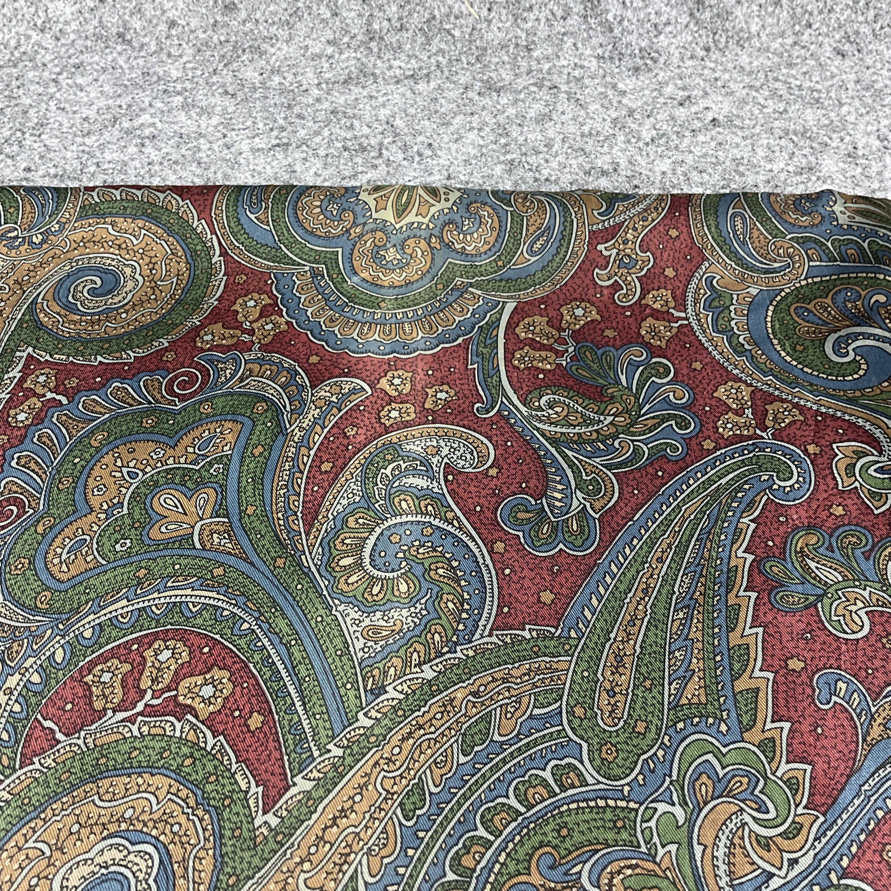 Vintage Kinloch Anderson Paisley Scarf / Muffler / Neckwear T1241 Size ONE SIZE - 10 Thumbnail